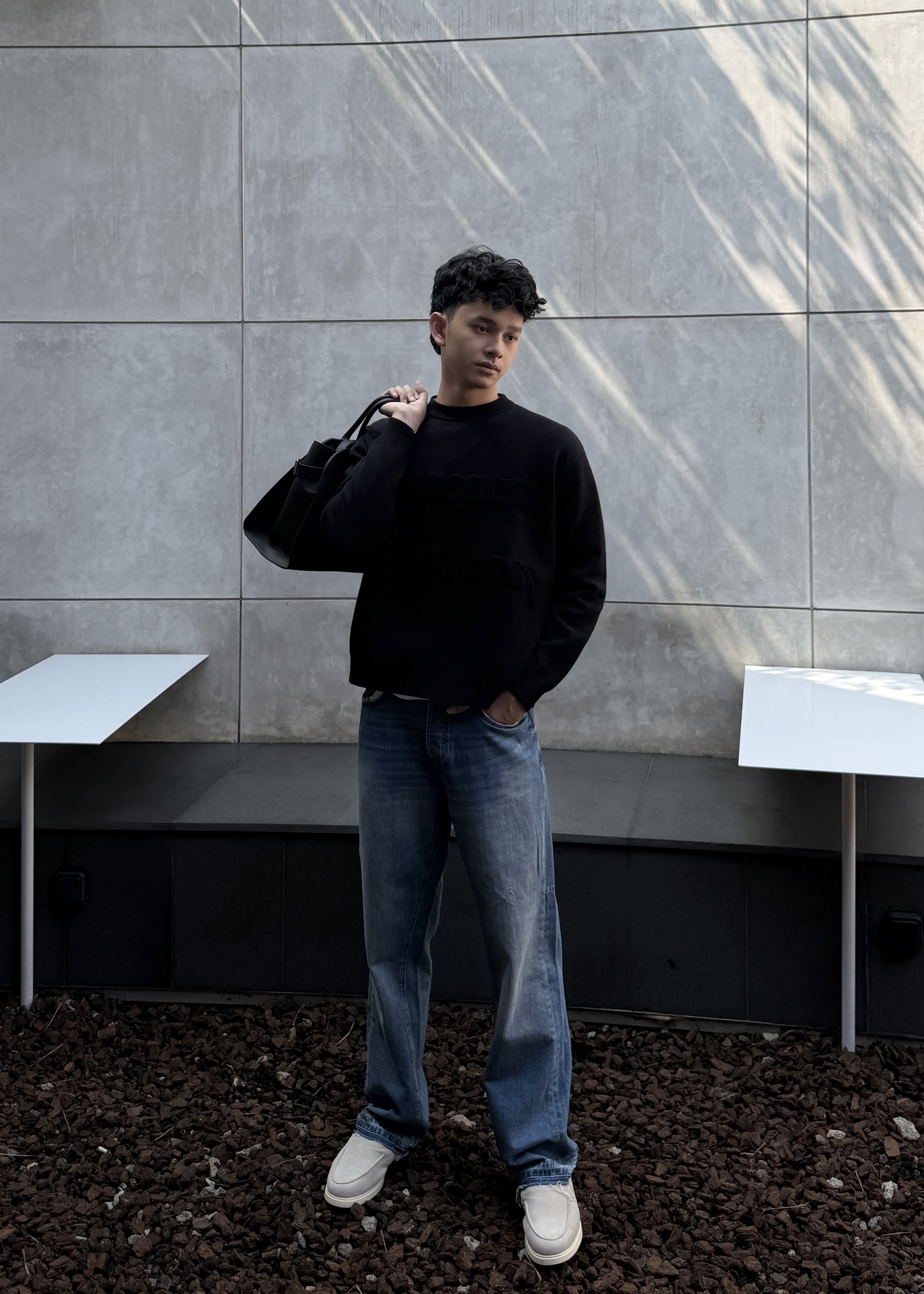 Boxy Sweater - Sweater Unisex Bahan Cotton Knit Premium (Man)