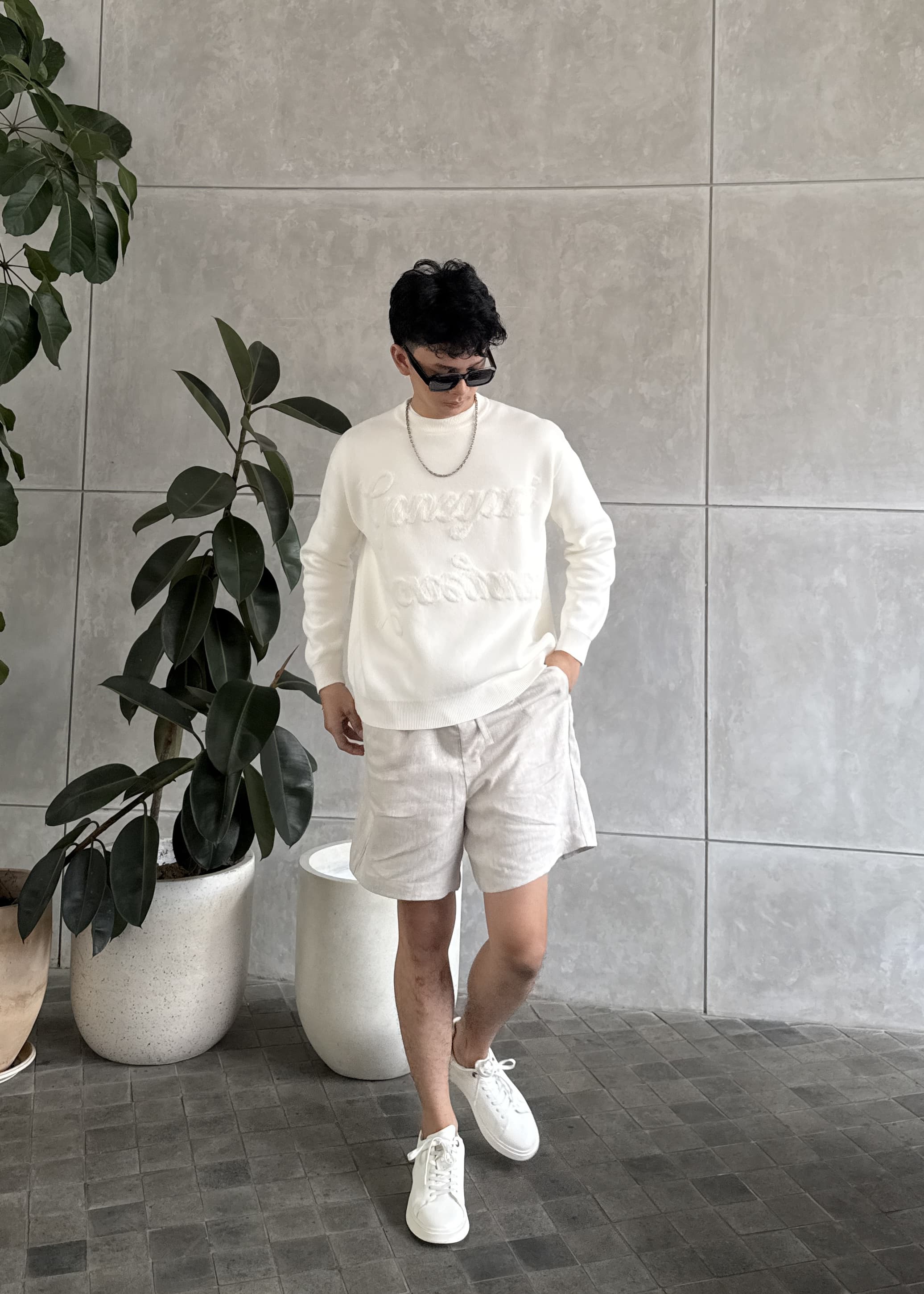 Boxy Sweater - Sweater Unisex Bahan Cotton Knit Premium (Man)