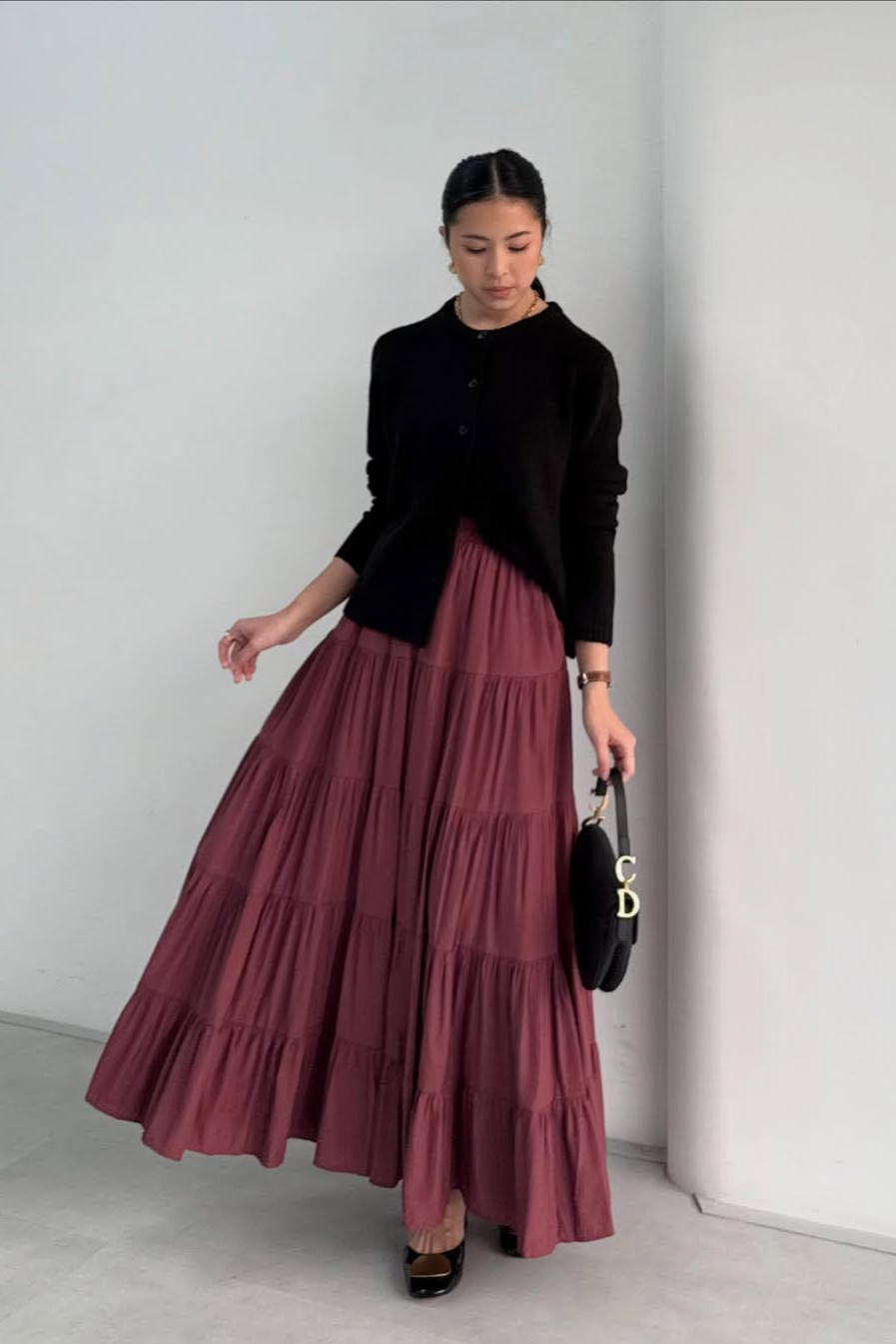 Amara Skirt - Rok Rempel Panjang Wanita Full Furing