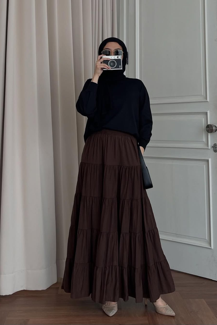 Amara Skirt - Rok Rempel Panjang Wanita Full Furing