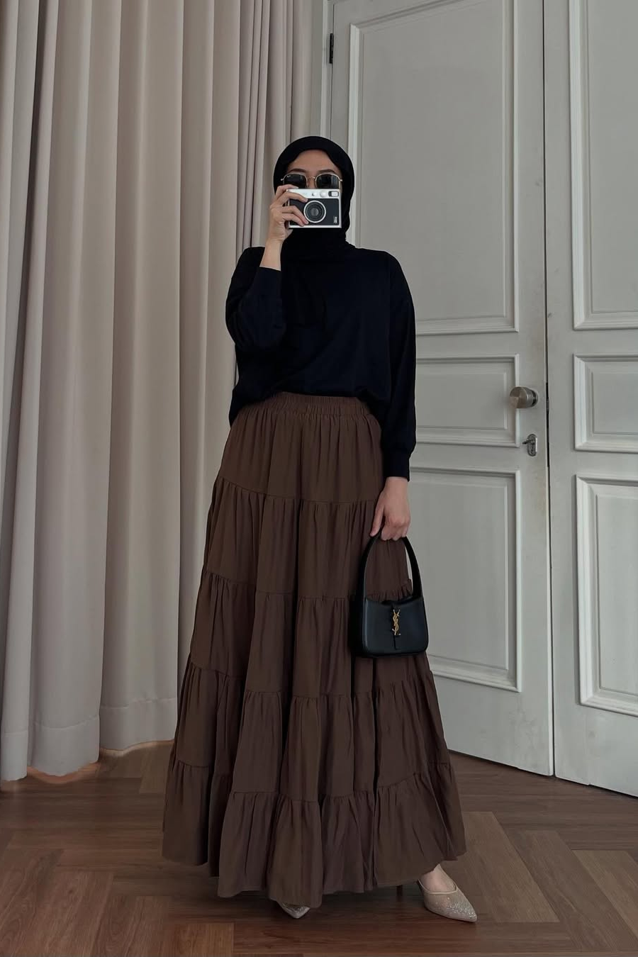 Amara Skirt - Rok Rempel Panjang Wanita Full Furing