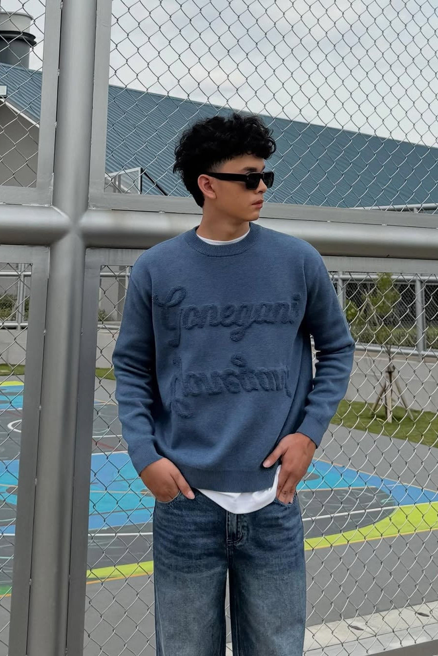 Boxy Sweater - Sweater Unisex Bahan Cotton Knit Premium (Man)