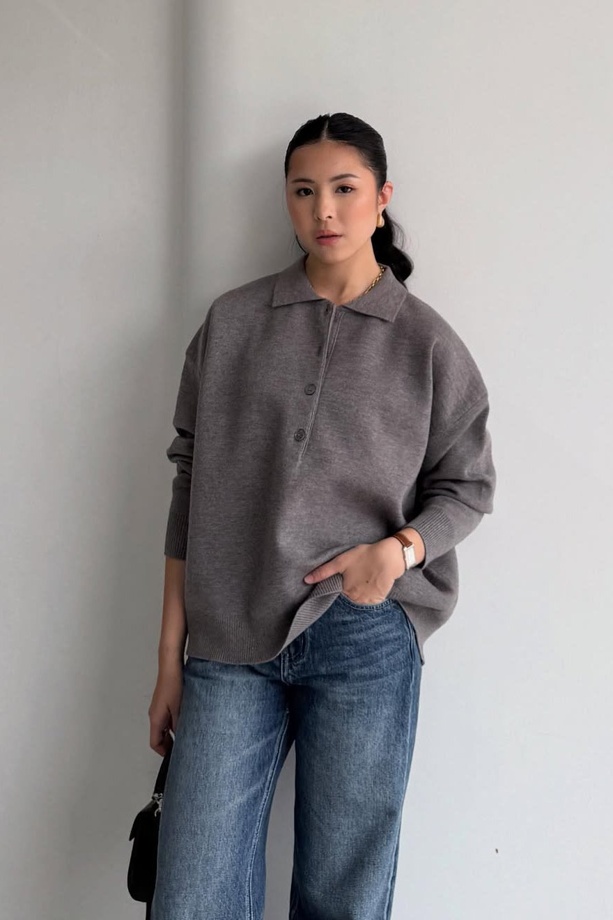 Lacos Sweater - Atasan Sweater Wanita Bahan Knit Premium