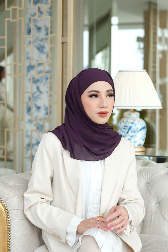 Mega Inner Square - Hijab Segi Empat Instan Polos