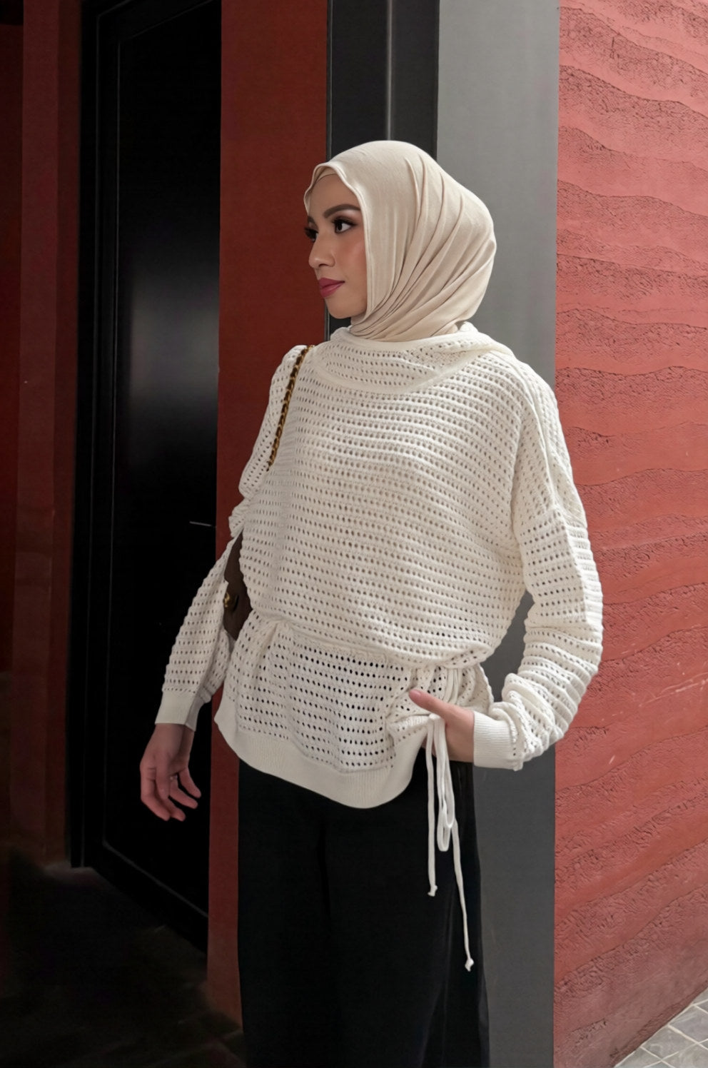 Lumi Knit Sweater - Premium Cotton Crochet Sweater