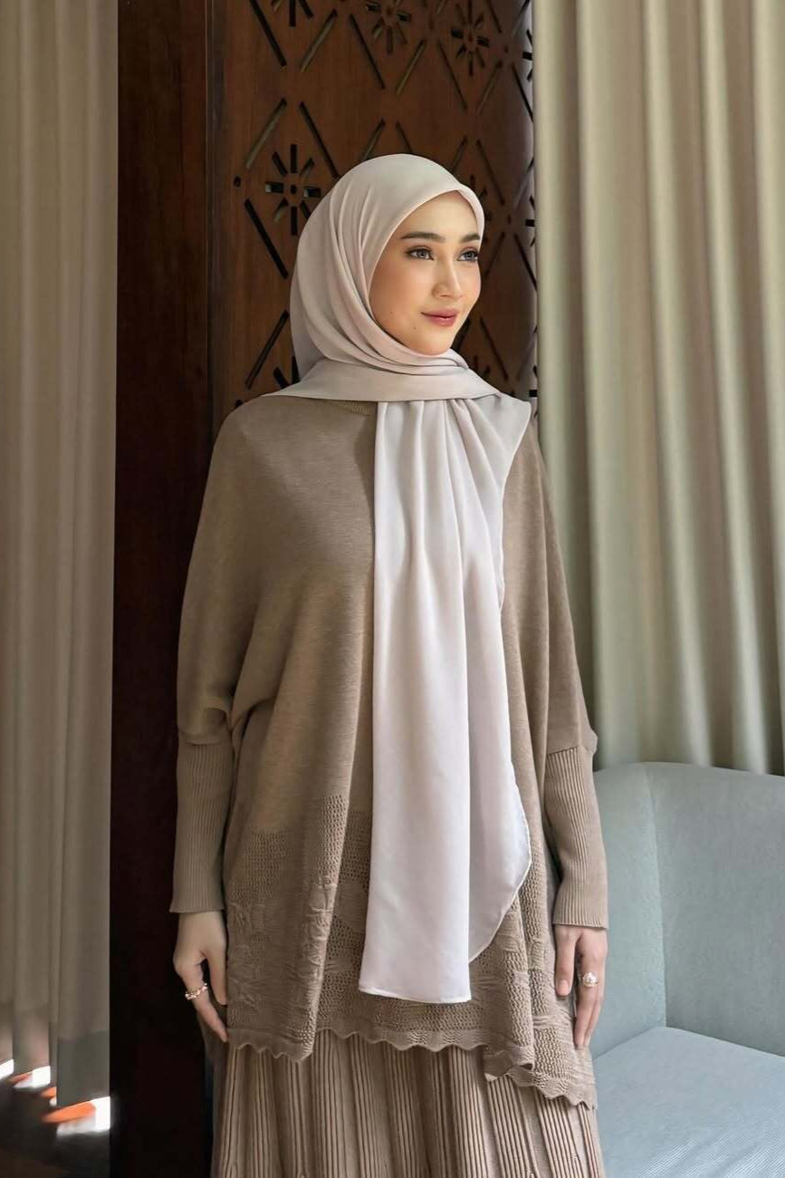 Hijab Square Oval Shawl - Hijab Pashmina Bahan Voal