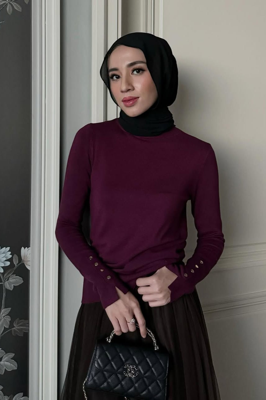 GG Inner Knit - Dalaman Atasan Wanita Bahan Rajut