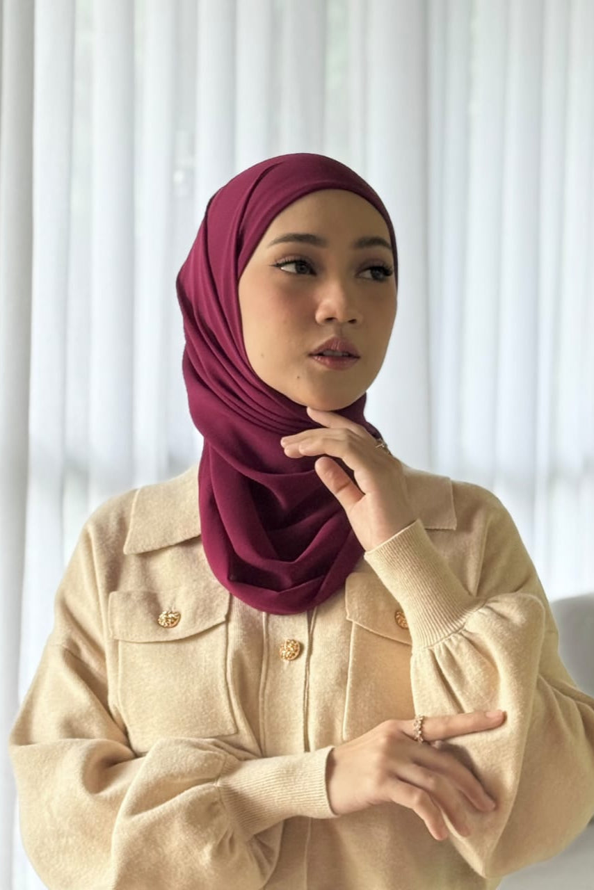 Mega Inner Shawl - Hijab Stylish Bahan Cerruty Premium