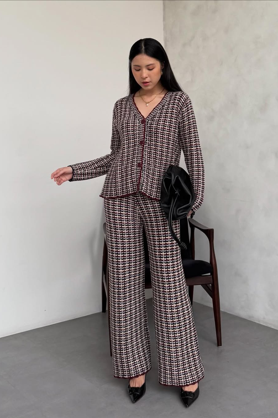 Ara Series - Atasan Bawahan Vest Bahan Cotton Knit Premium