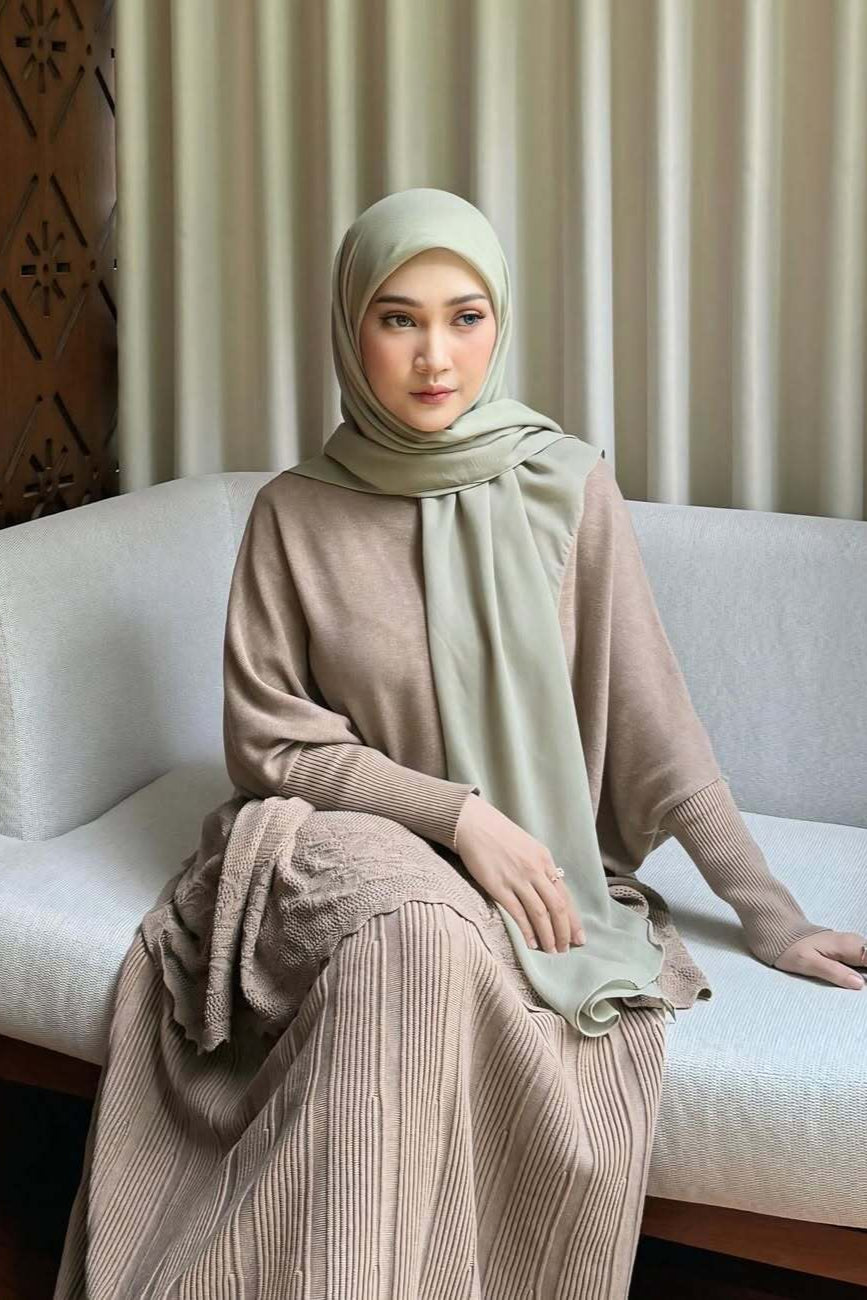 Hijab Square Oval Shawl - Hijab Pashmina Bahan Voal