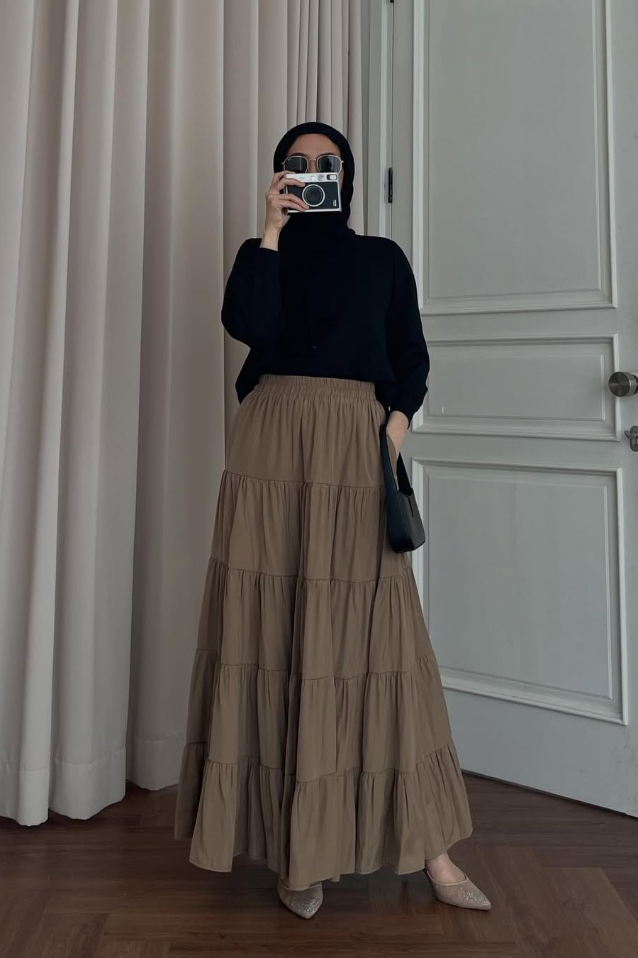 Amara Skirt - Rok Rempel Panjang Wanita Full Furing
