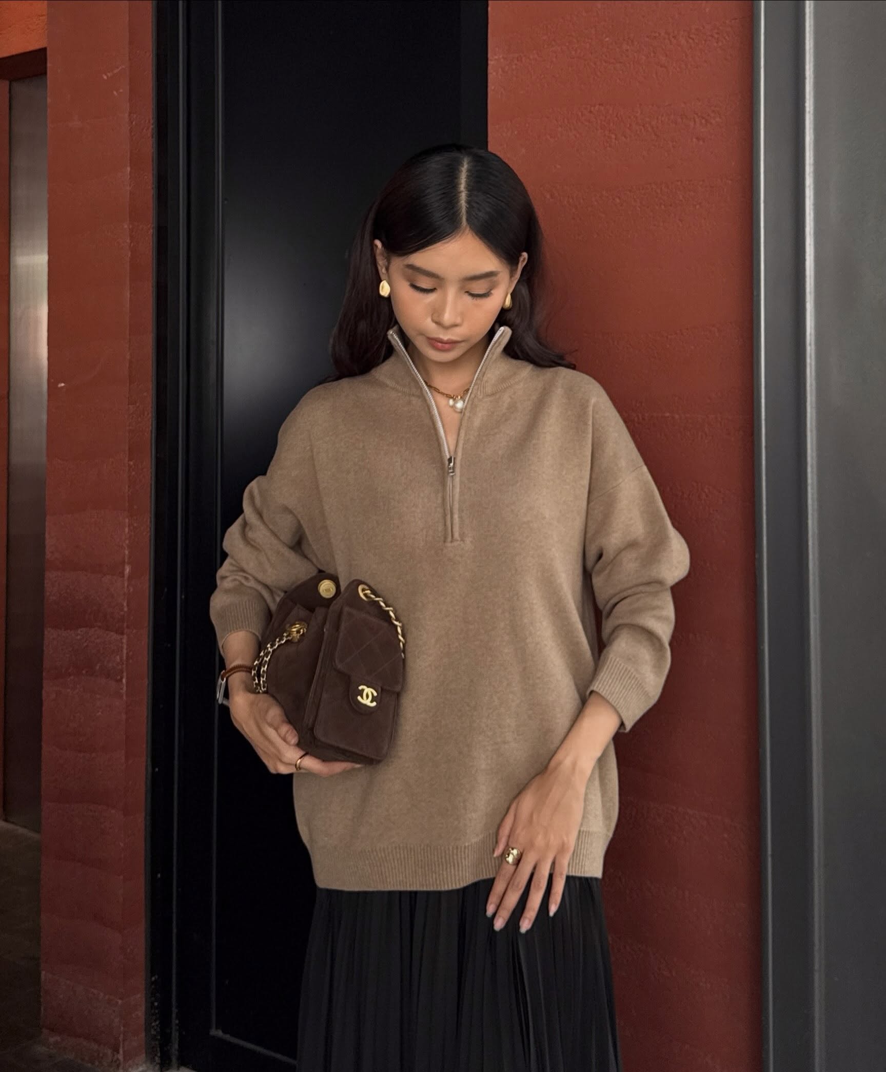 Alpine Knit Sweater - Sweater Rajut Tebal Wanita Gaya Resort Winter Premium