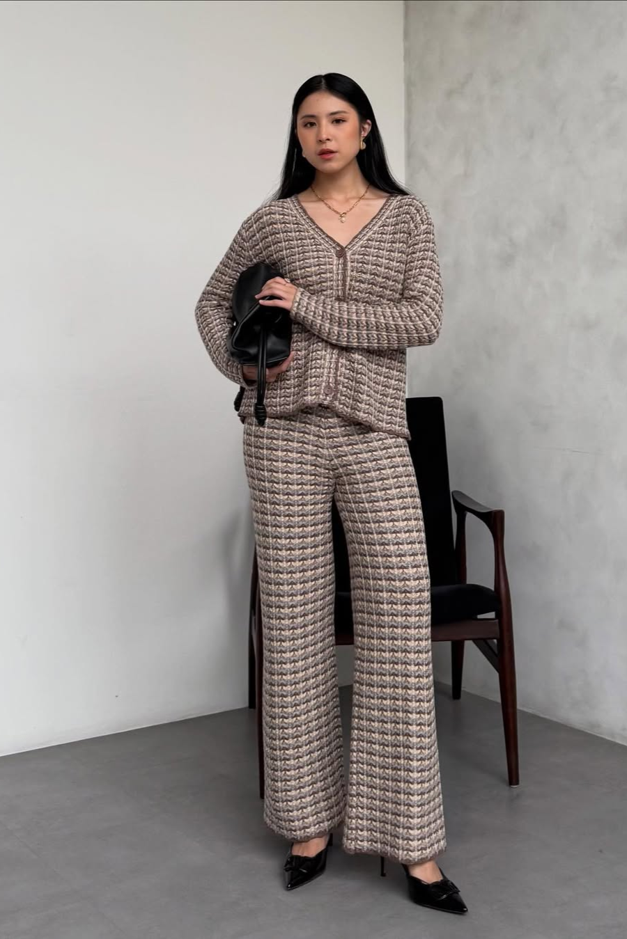 Ara Series - Atasan Bawahan Vest Bahan Cotton Knit Premium