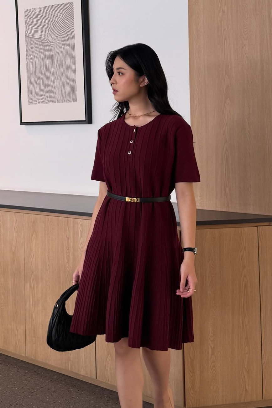 Porse Short Blouse - Blouse Lengan Pendek Wanita Bahan Cotton Knit