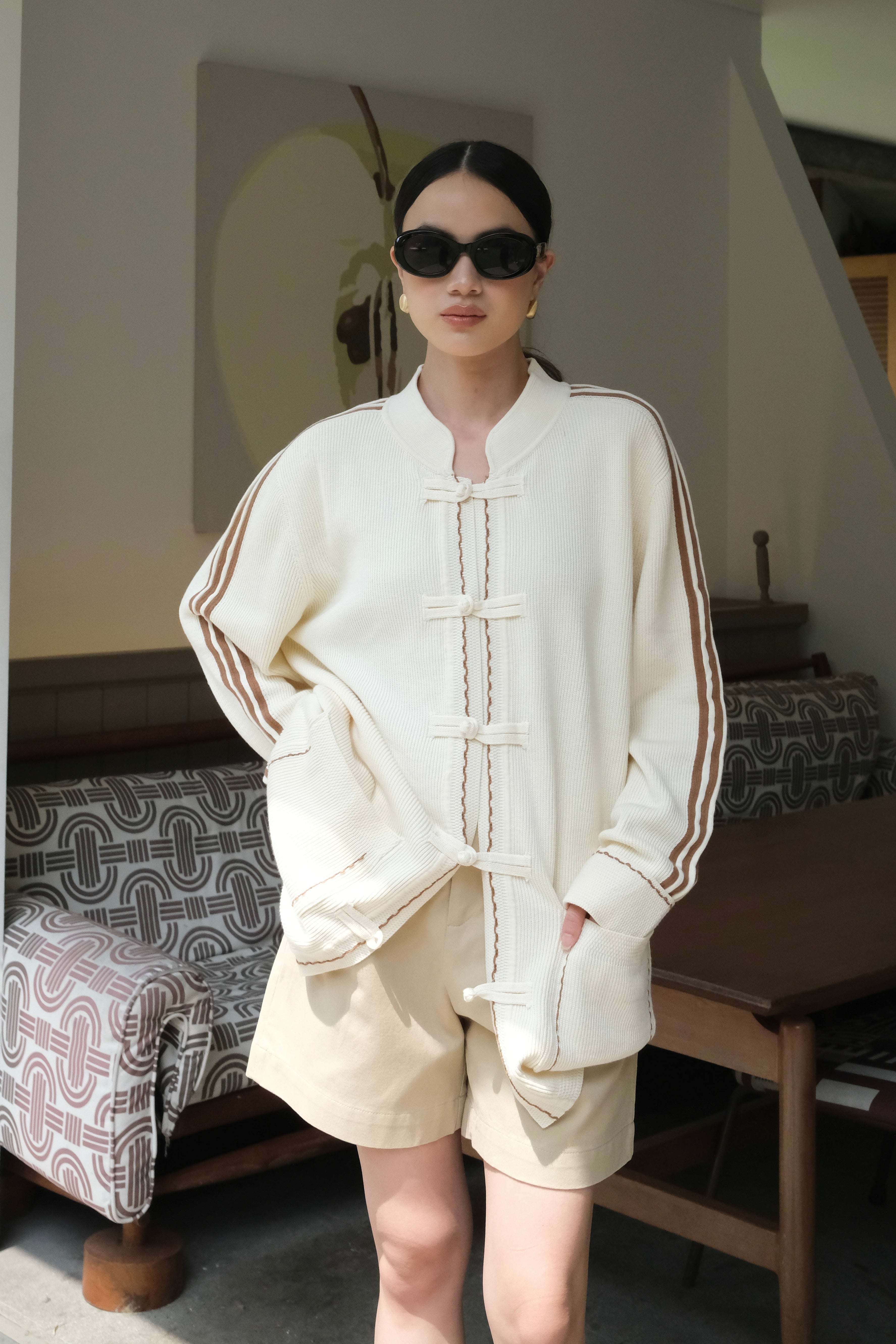 Lehju Cheongsam Cardy - Cardigan Wanita Premium Gaya Oriental Modern dan Elegan
