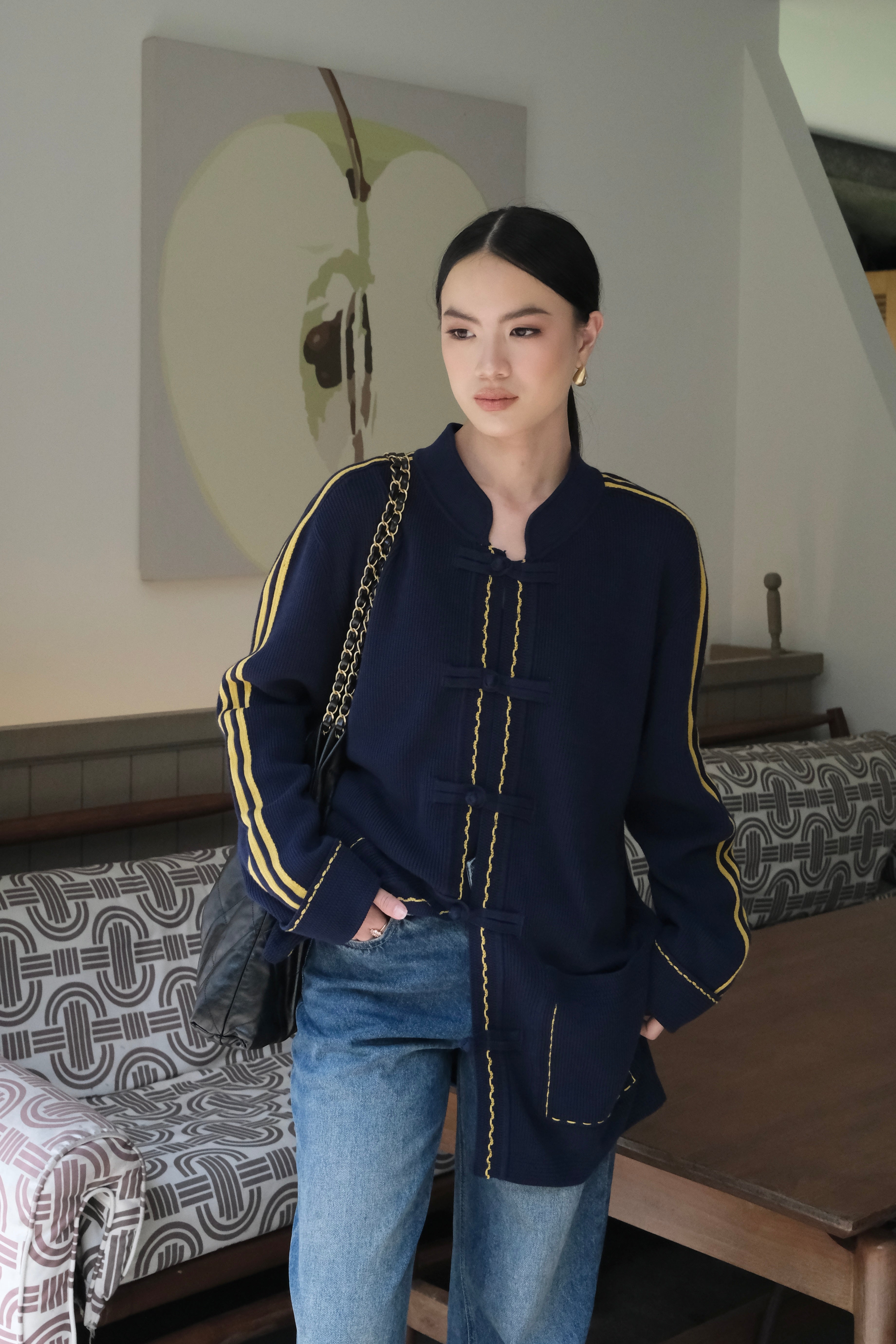 Lehju Cheongsam Cardy - Cardigan Wanita Premium Gaya Oriental Modern dan Elegan