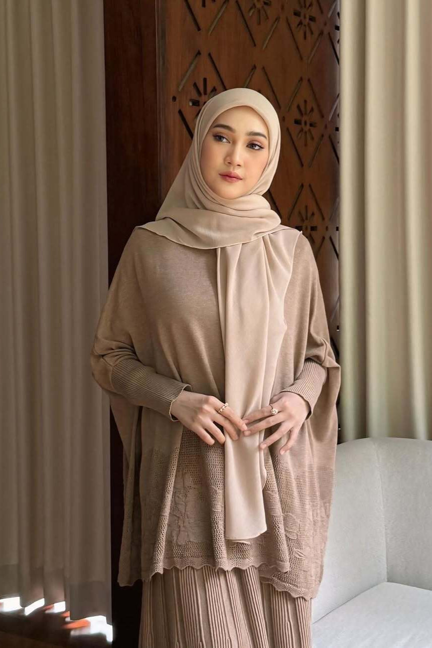 Hijab Square Oval Shawl - Hijab Pashmina Bahan Voal