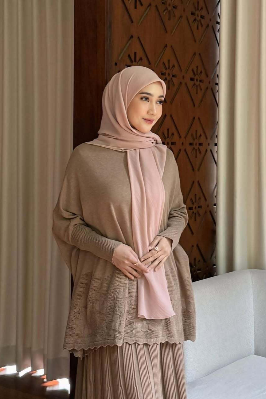 Hijab Square Oval Shawl - Hijab Pashmina Bahan Voal