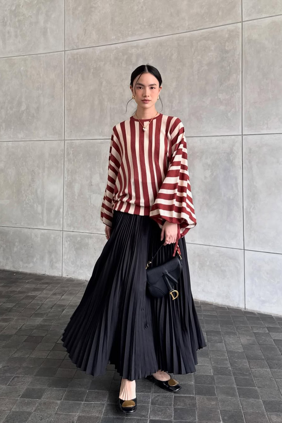 OOTD baju oversize wanita