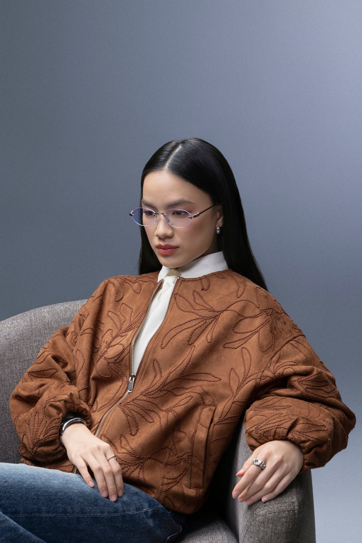 Aster Jacket - Premium Floral Embroidered Outerwear