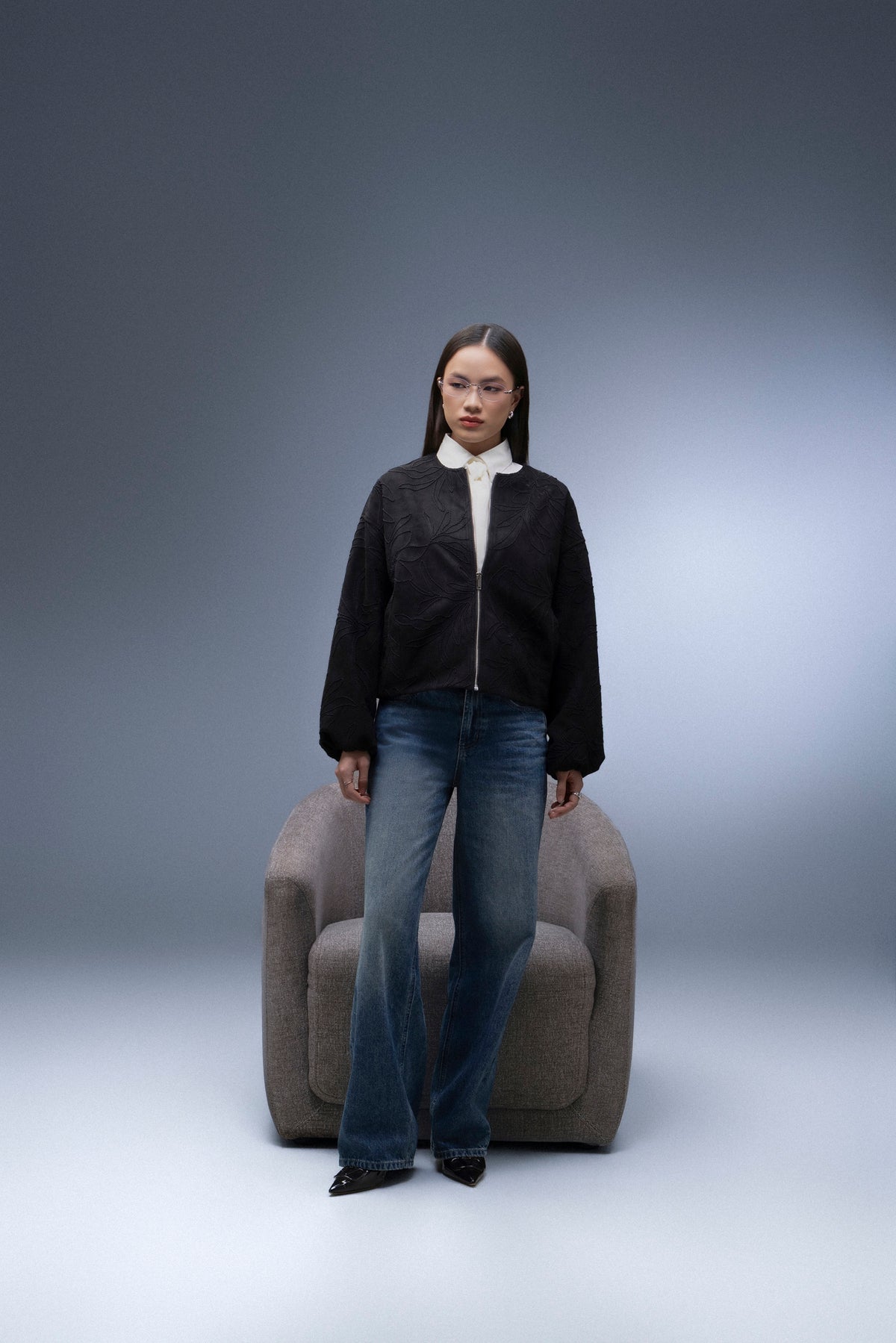 Aster Jacket - Premium Floral Embroidered Outerwear