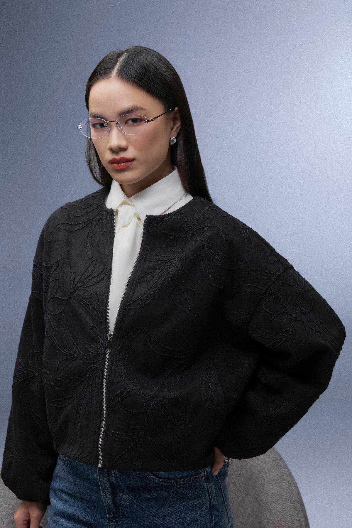 Aster Jacket - Premium Floral Embroidered Outerwear