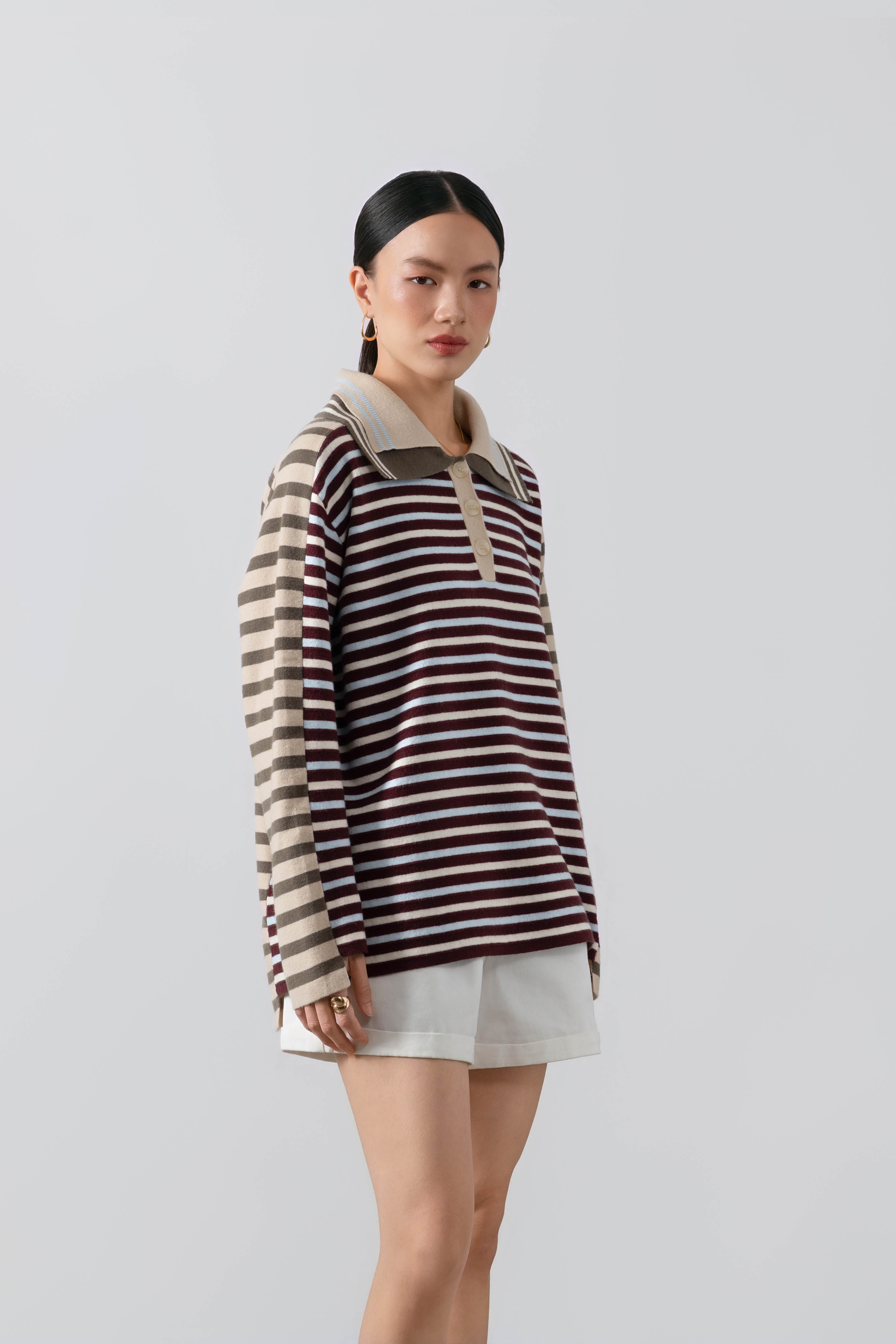 Bowie Polo Sweater - Premium Casual Knitwear