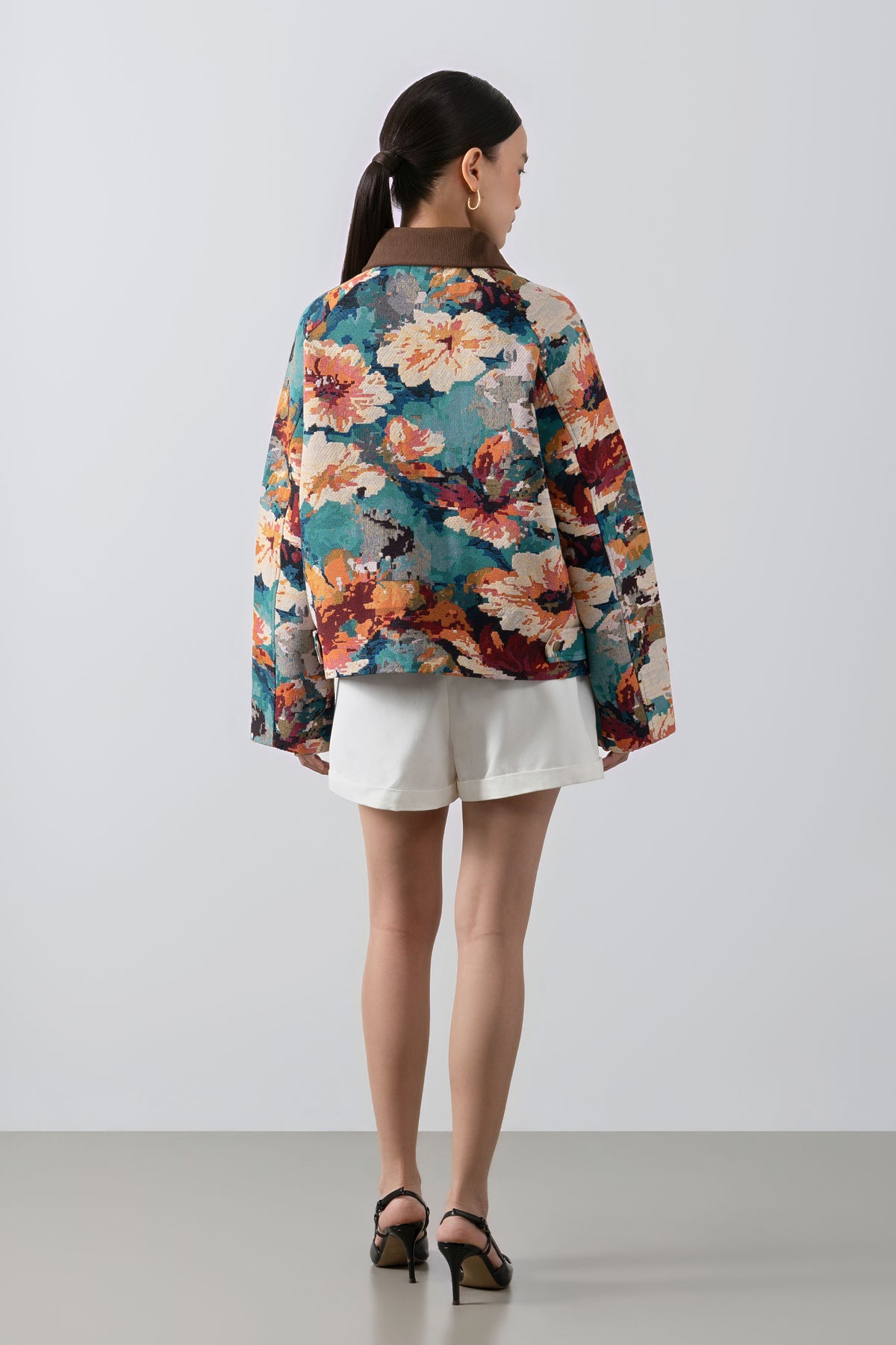Monet Jacket – Abstract Floral Jacquard