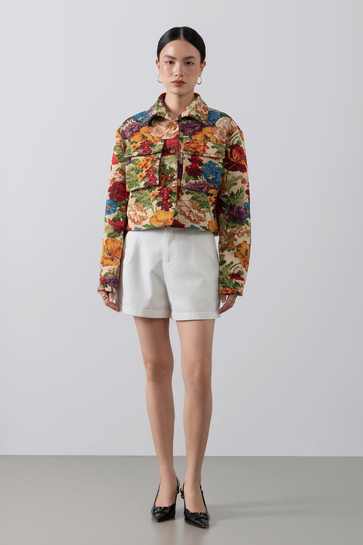 Amelie Jacket – Floral Tapestry Jacquard