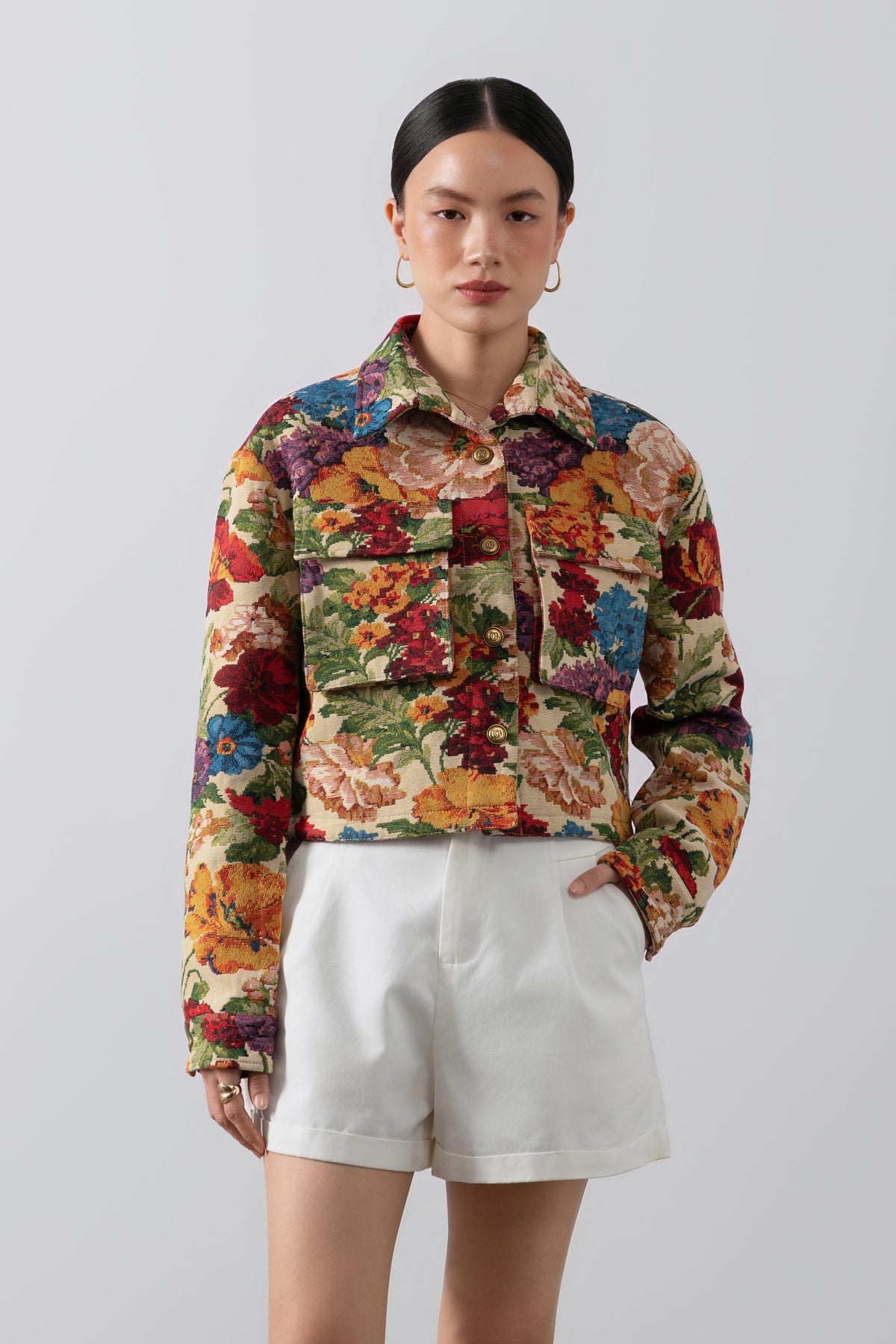 Amelie Jacket – Floral Tapestry Jacquard