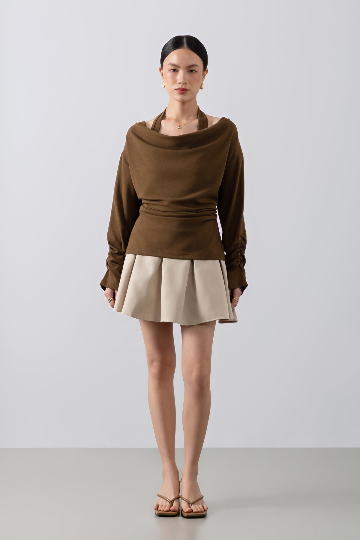 Alora Top – Draped Neckline Top