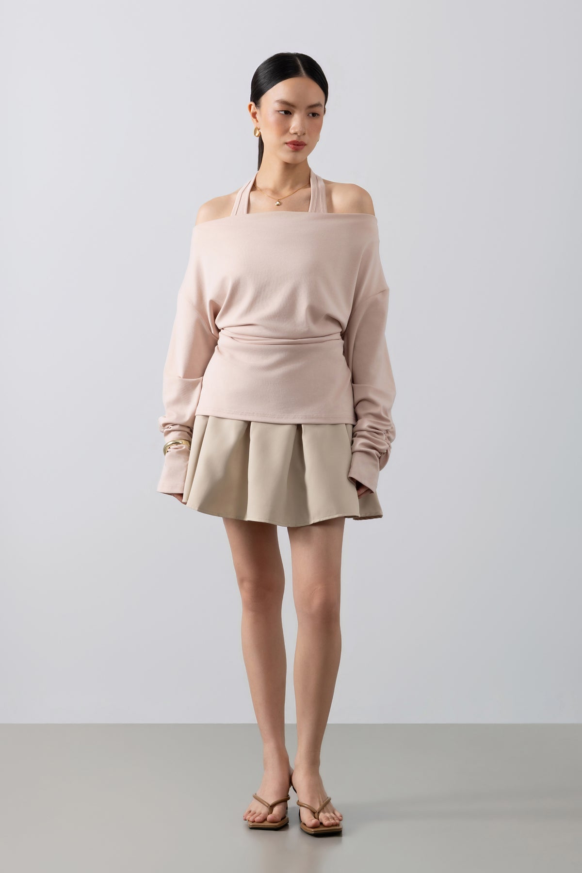 Alora Top – Draped Neckline Top
