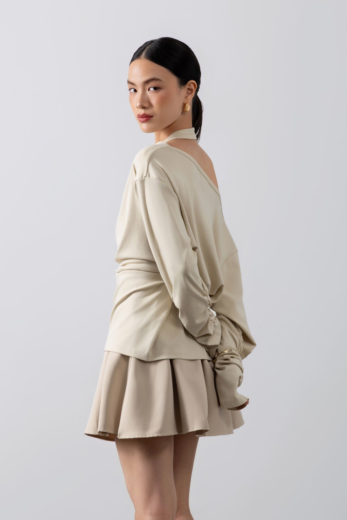 Alora Top – Draped Neckline Top