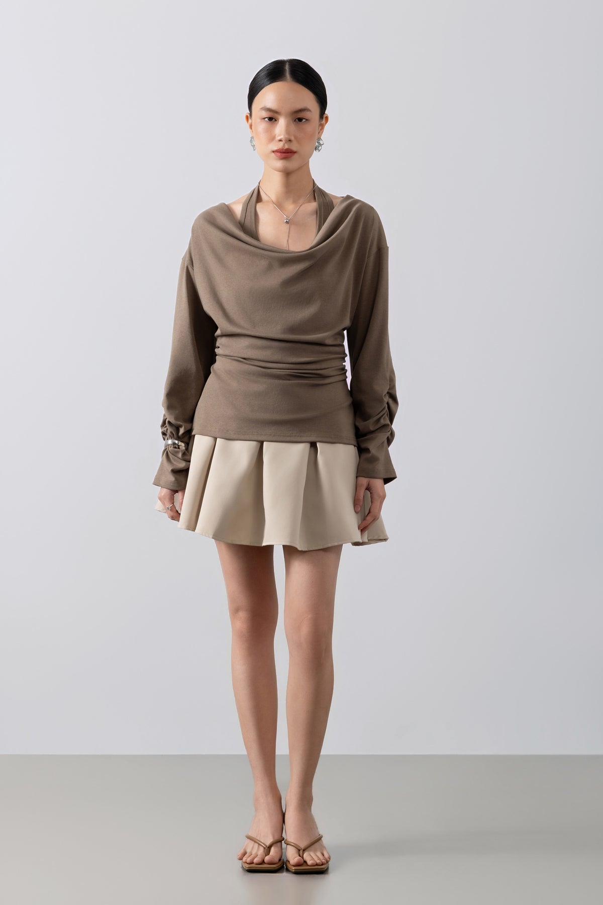 Alora Top – Draped Neckline Top