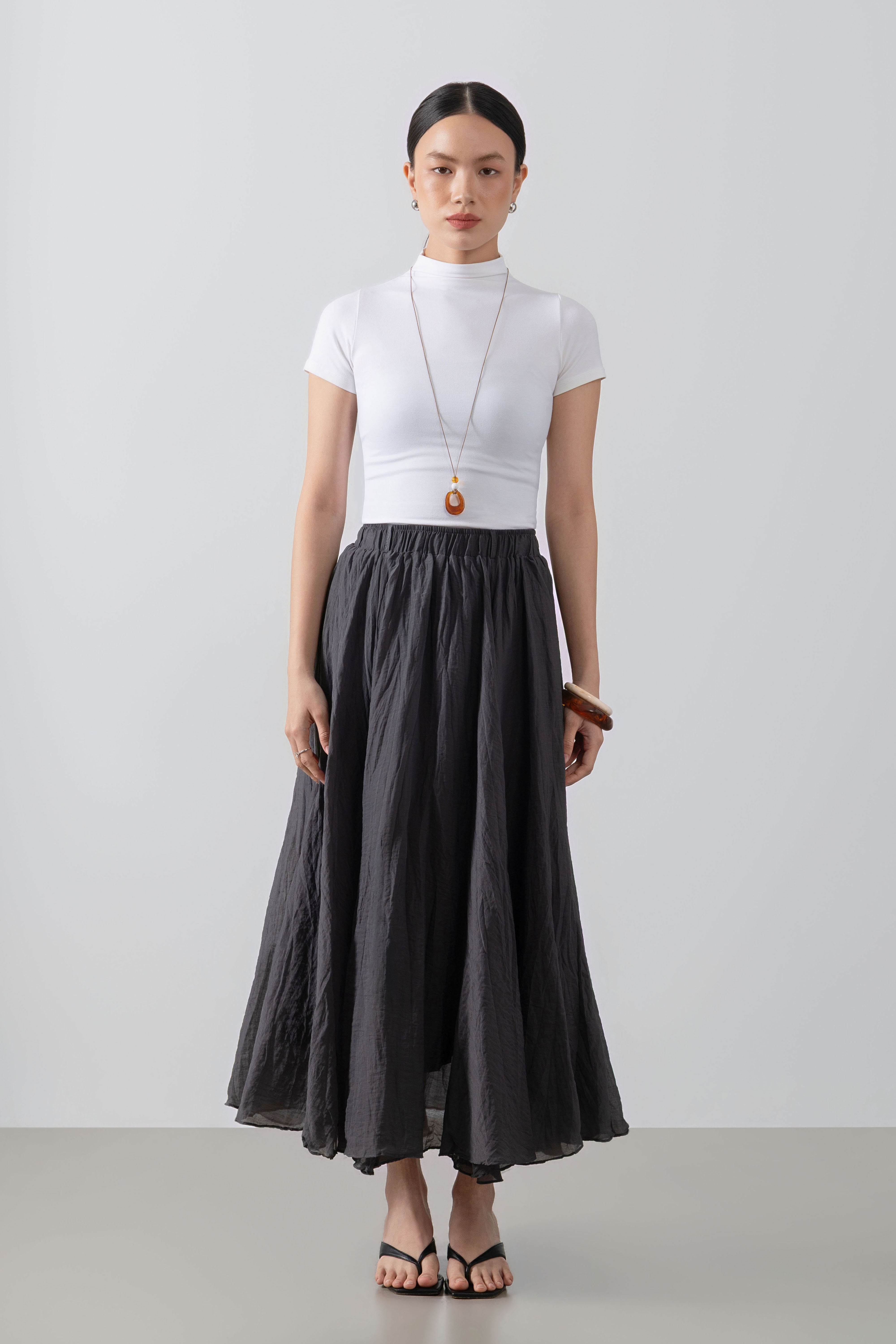 Alara Skirt – Crinkle Maxi Skirt