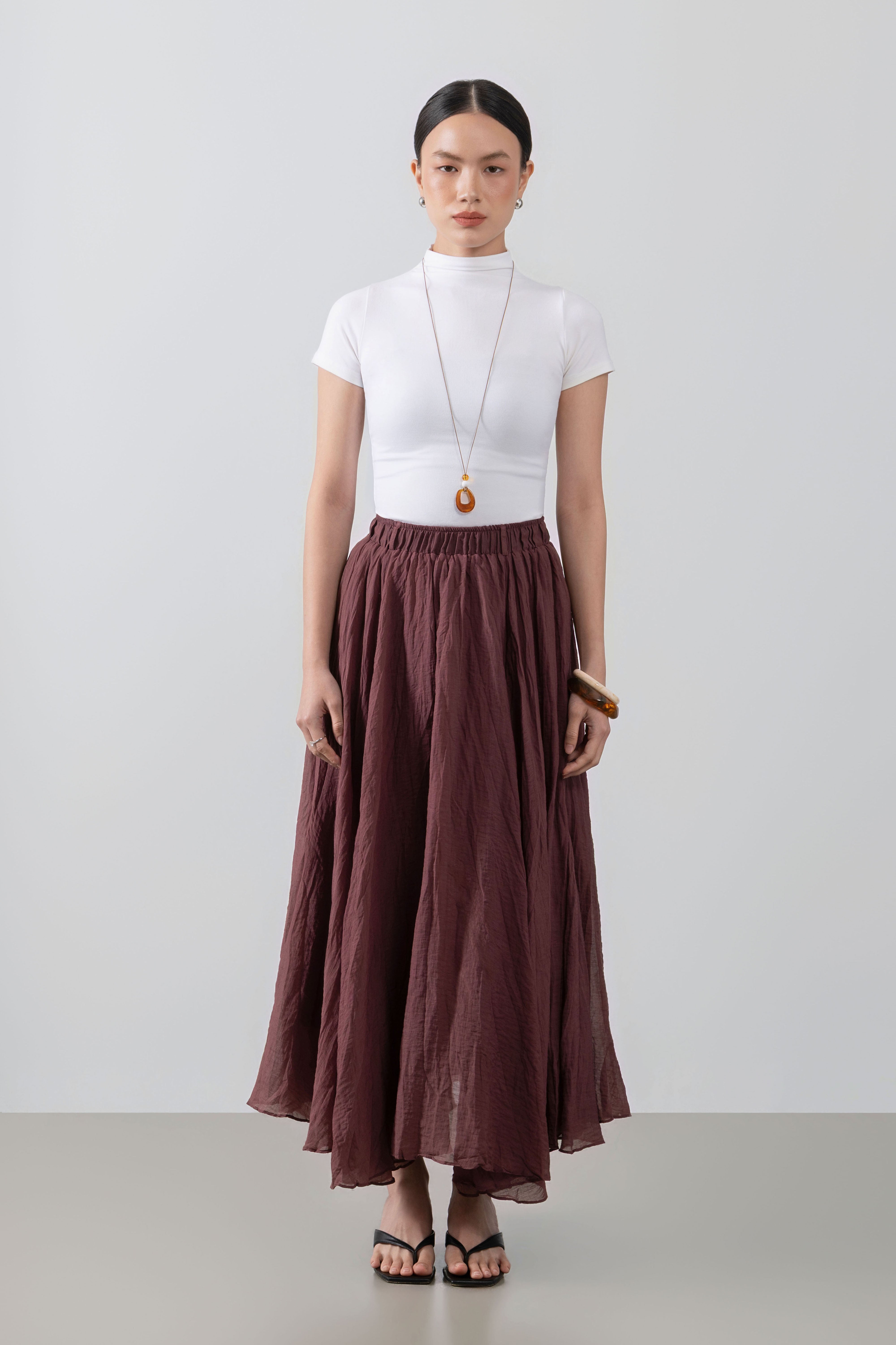 Alara Skirt – Crinkle Maxi Skirt