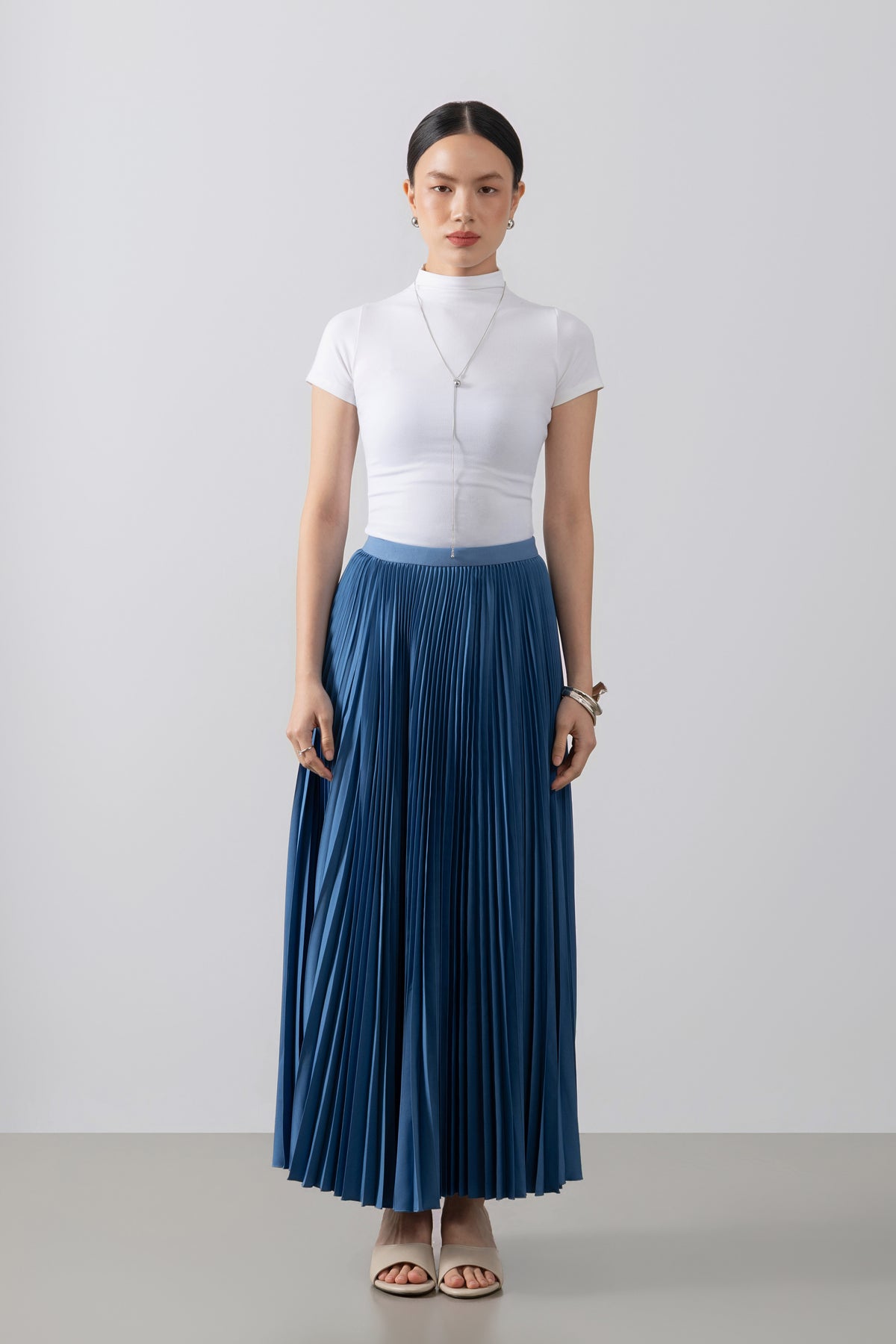 Atala Basic Skirt - Rok Plisket Maxi Polos