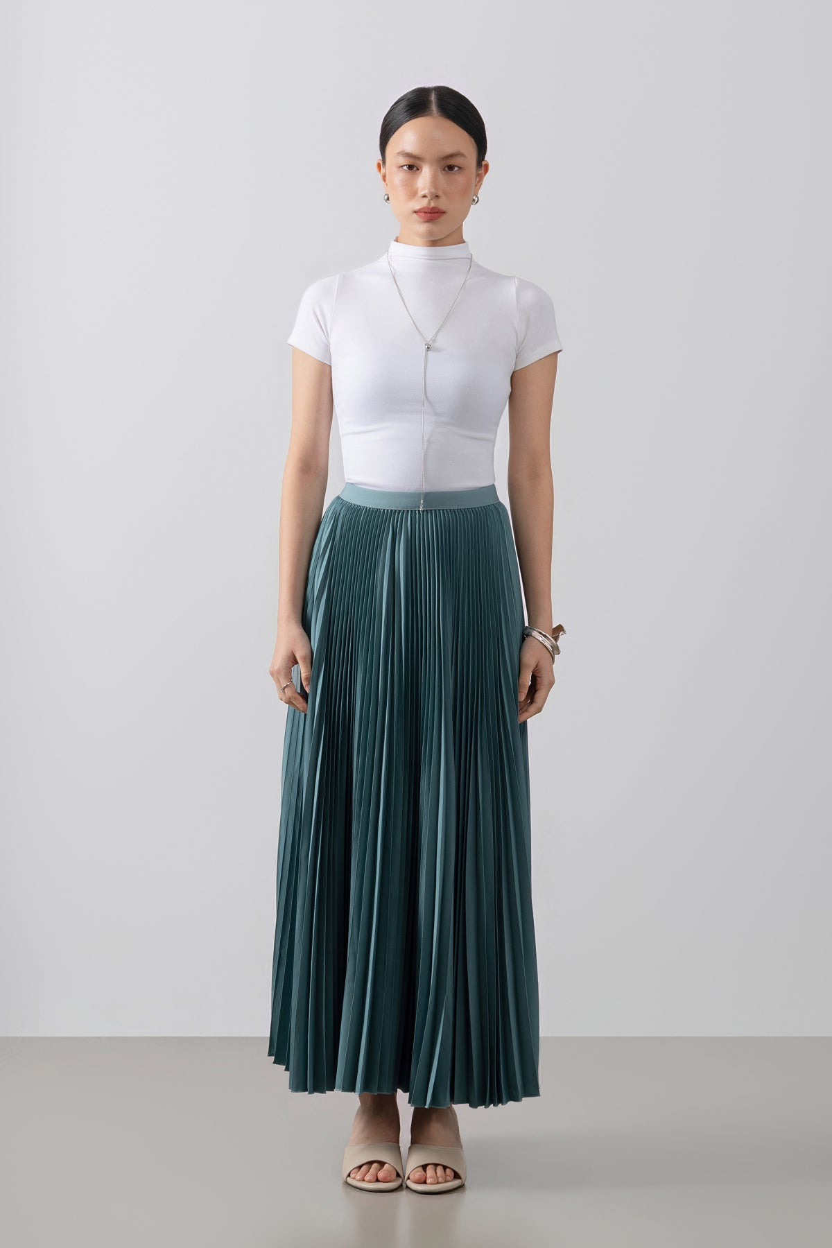 Atala Basic Skirt - Rok Plisket Maxi Polos