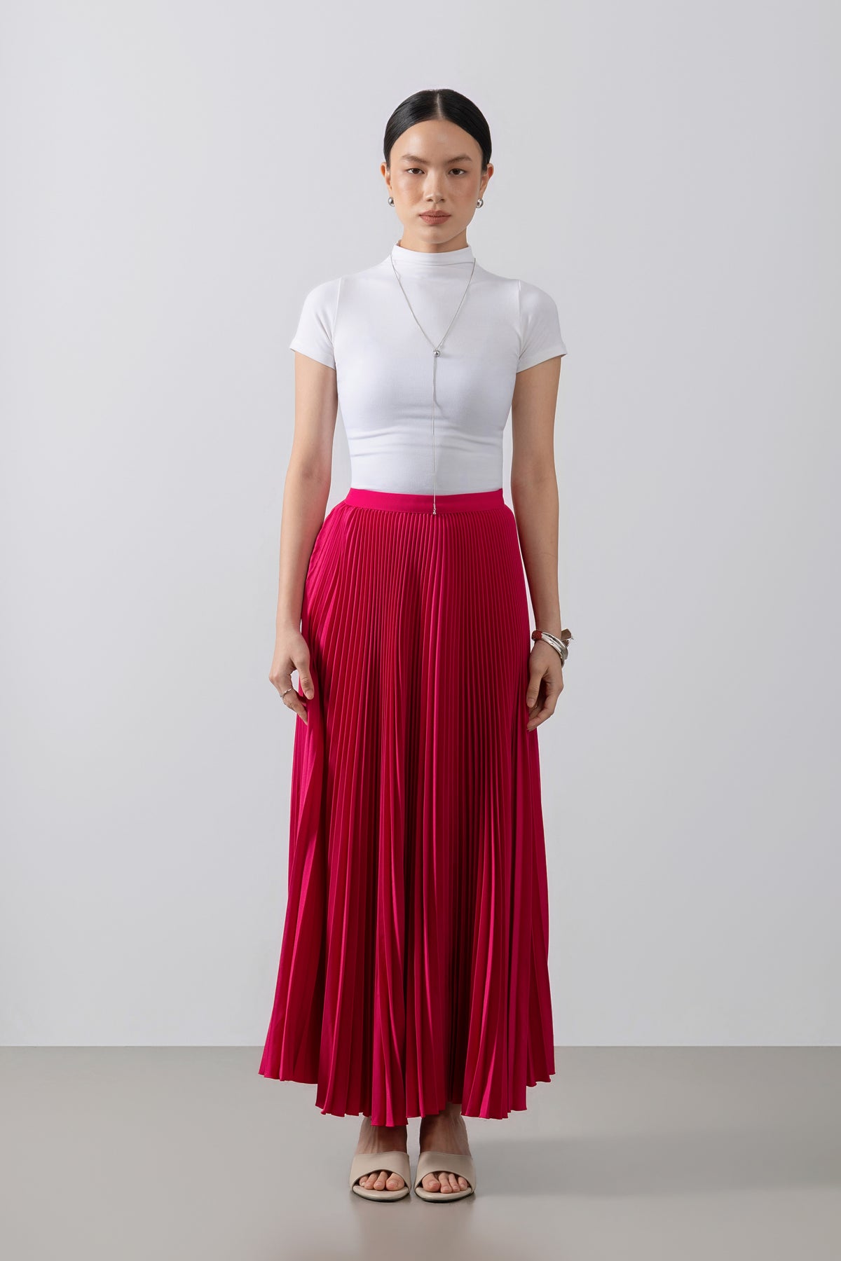 Atala Basic Skirt - Rok Plisket Maxi Polos