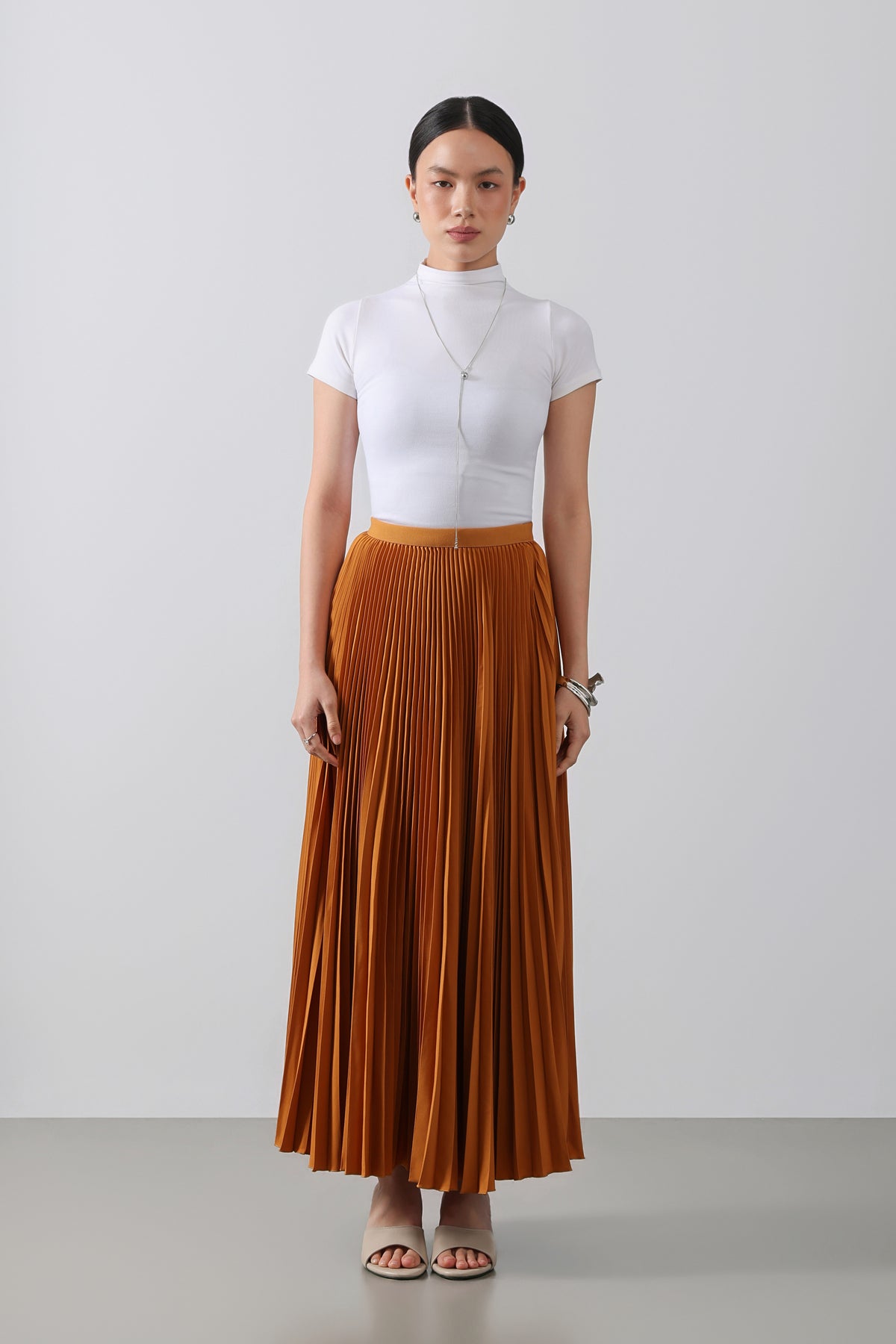 Atala Basic Skirt - Rok Plisket Maxi Polos