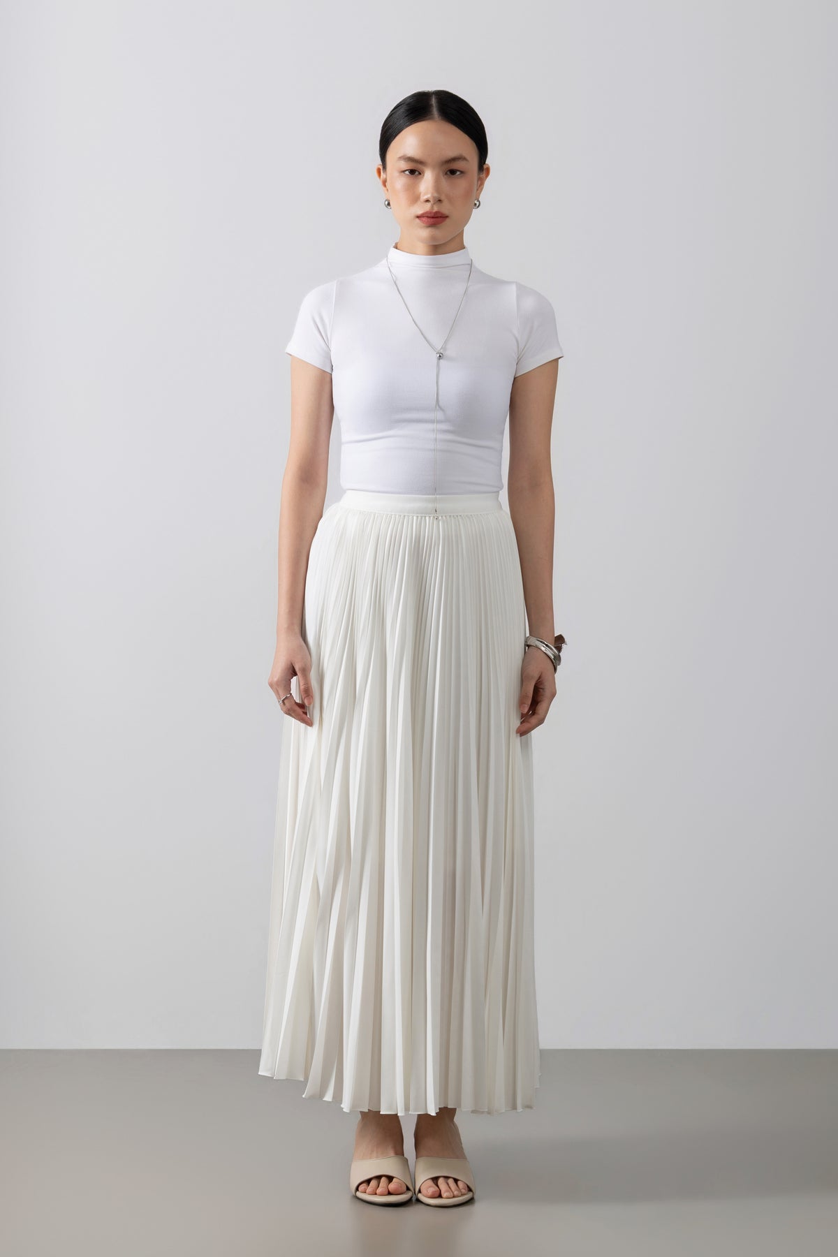 Atala Basic Skirt - Rok Plisket Maxi Polos