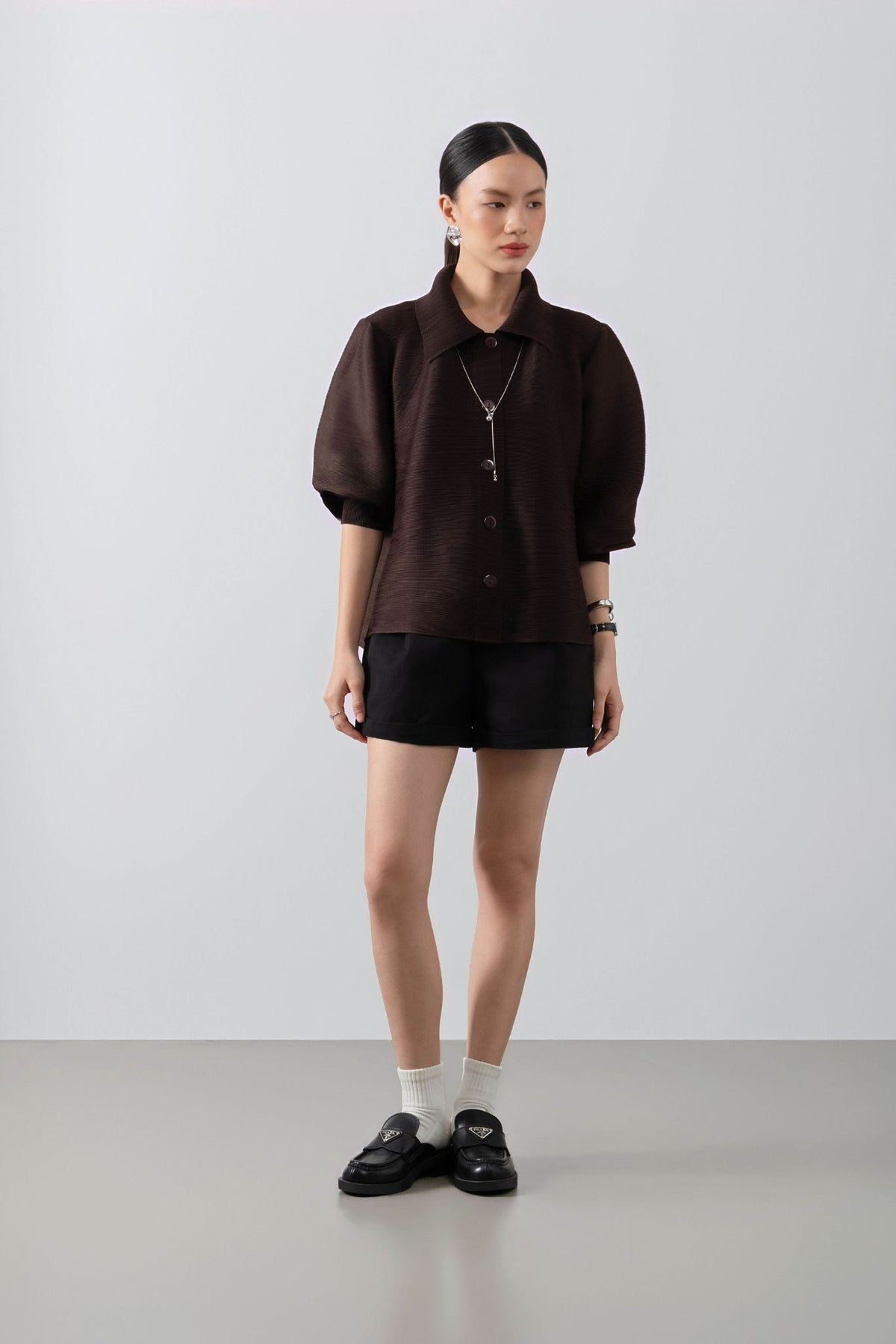 Aurelie Pleats Top – Elegant Pleated Top
