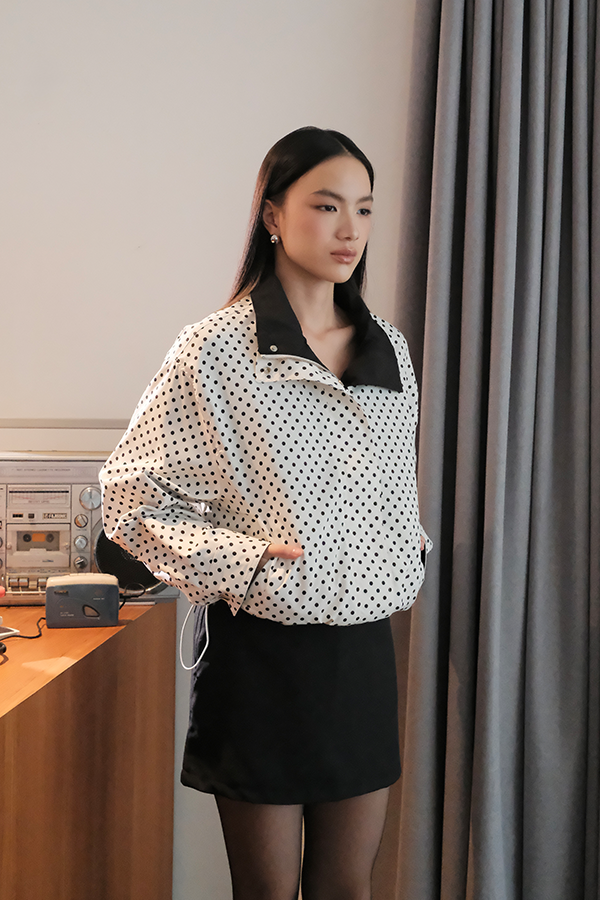 Duttie Reversible Jacket - Premium Polka Dot Outerwear