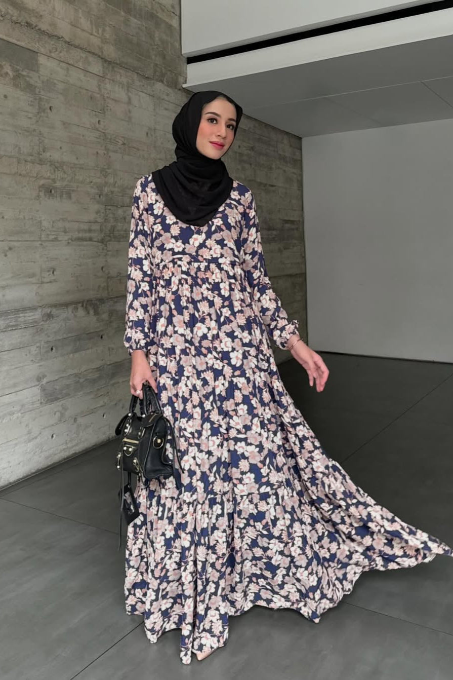 Amara Dress Special Edition - Maxi Dress Motif Bunga