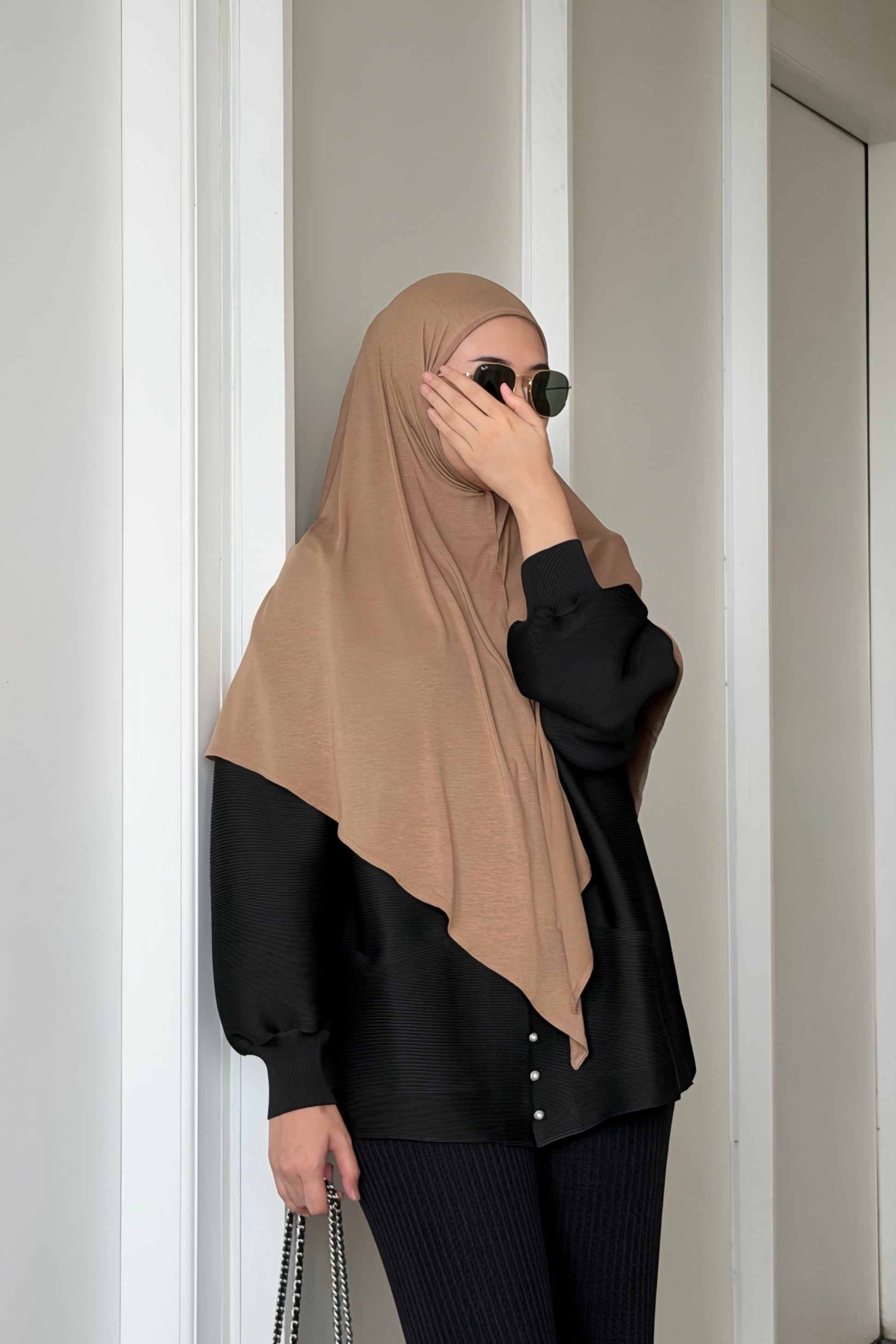 GG Khiban - Khimar Instan Premium Bahan Flowy Model Simpel Elegan