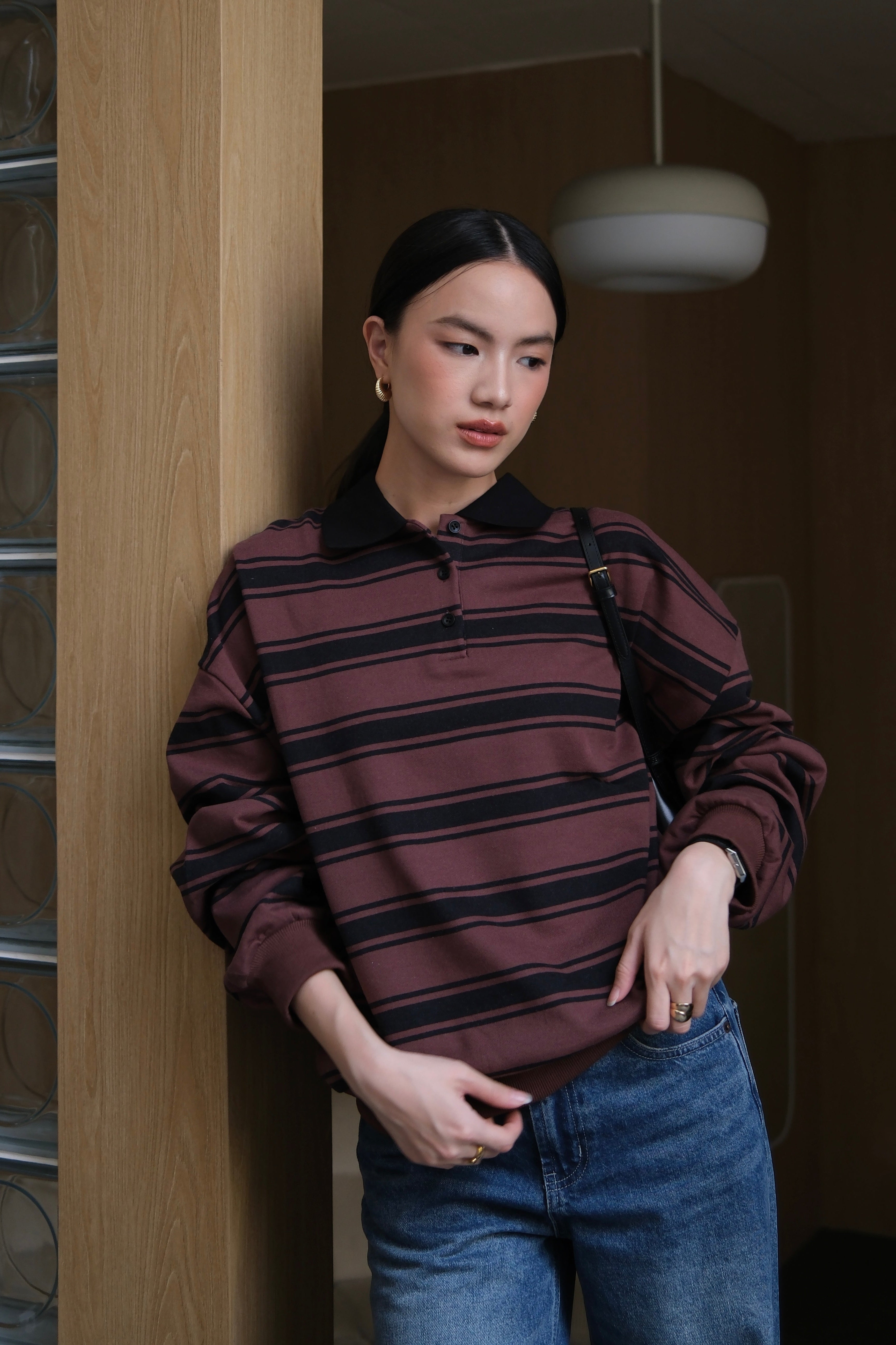 Marc Polo Sweater - Sweater Rajut Kerah Wanita Gaya Preppy & Old Money