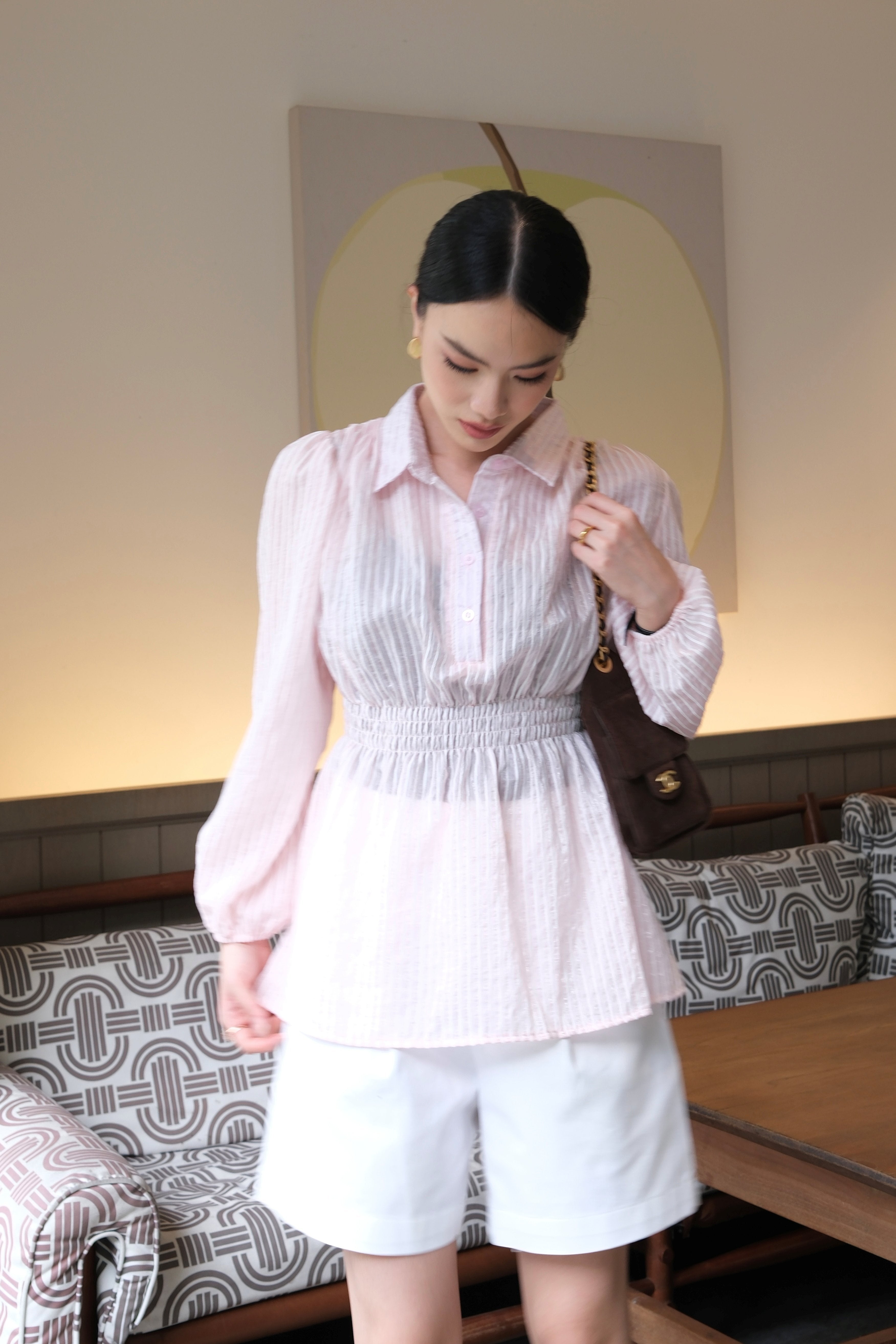 Smokiss Blouse - Atasan Wanita Detail Kerut Smock Gaya Elegan & Cantik
