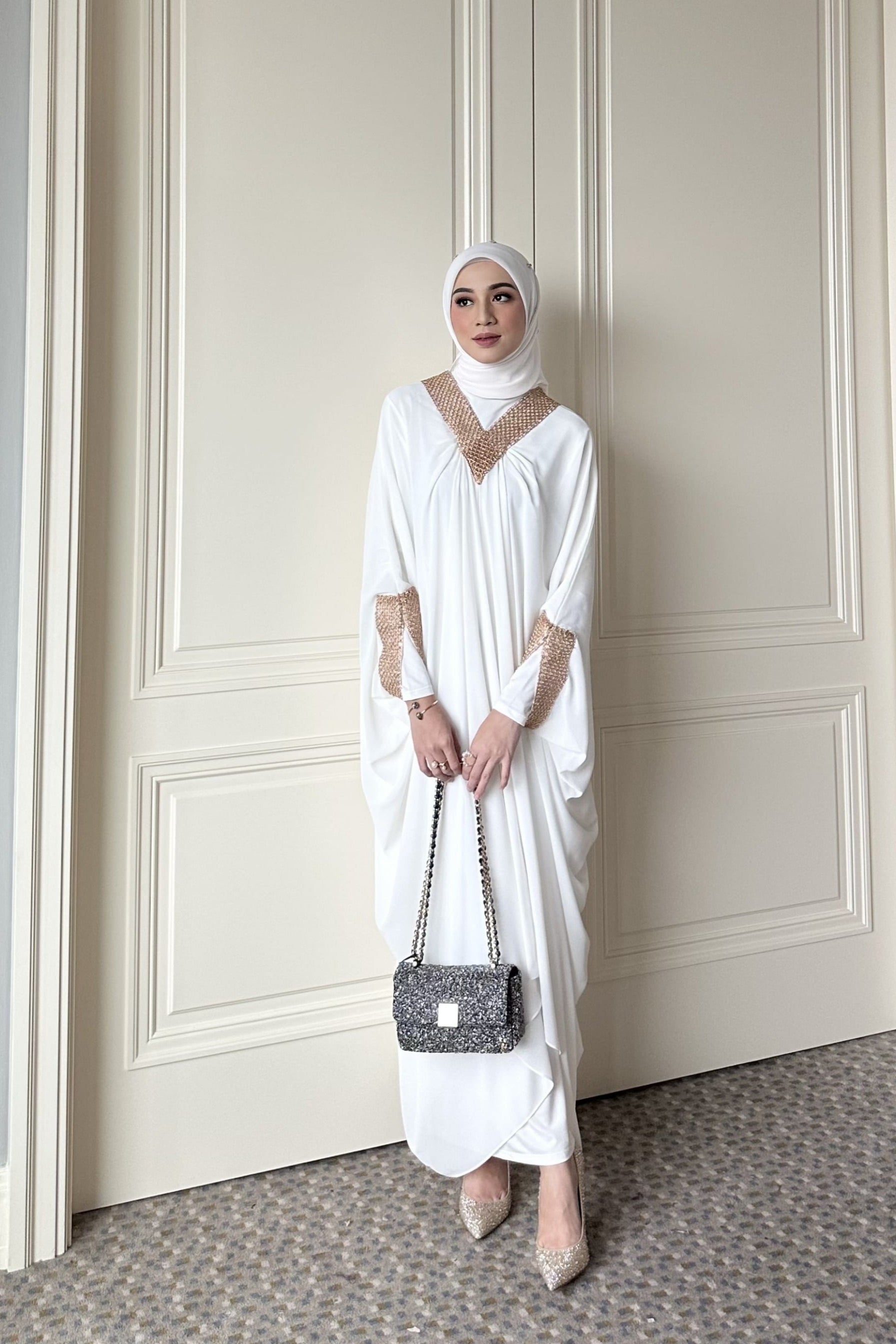 [DEFECT] - Ameera Kaftan - Kaftan Ramadhan Hari Raya Lengan Batwing