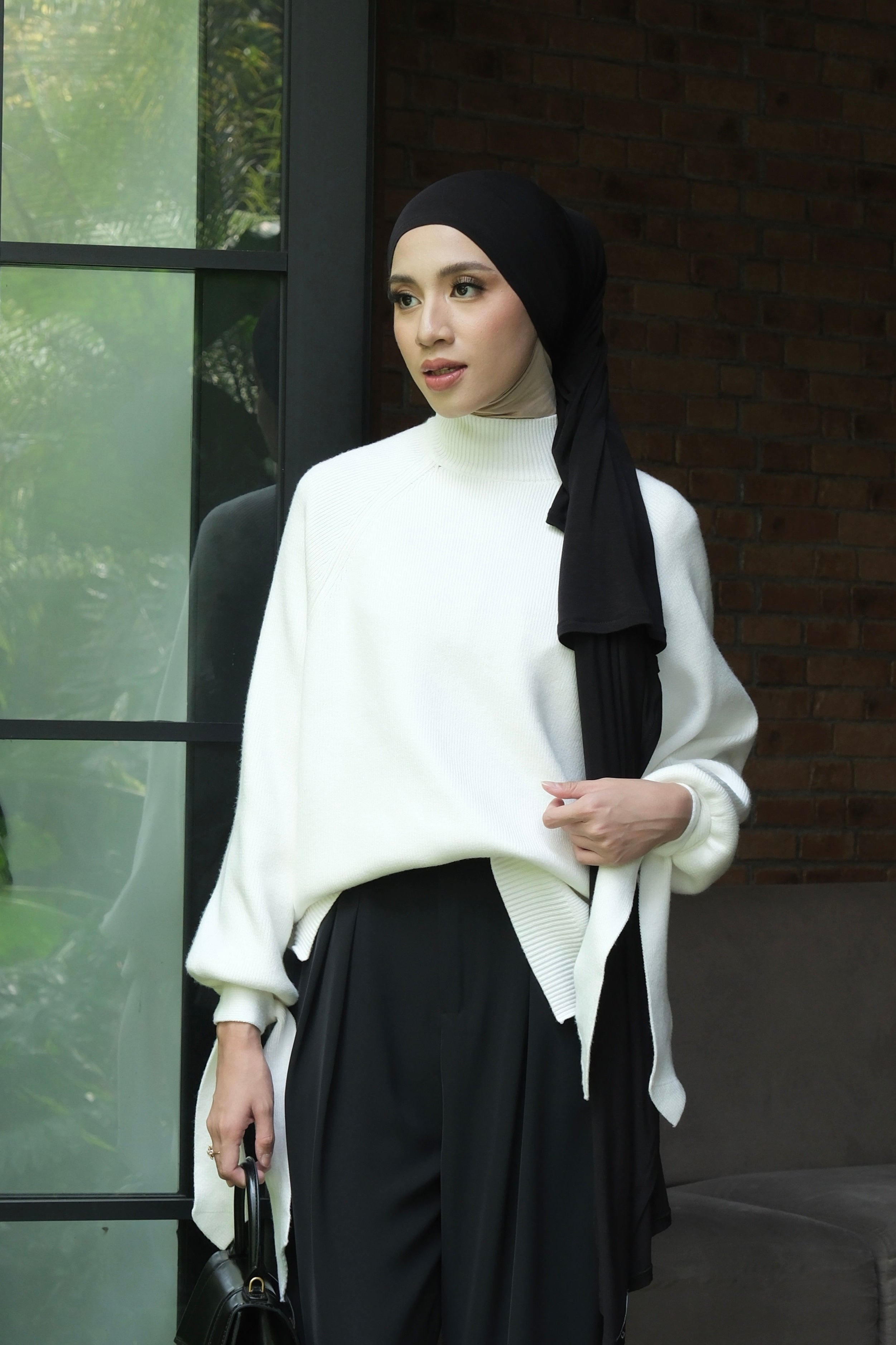 [DEFECT] - Zara Sweater - Sweater Turtleneck Wanita Bahan Knit