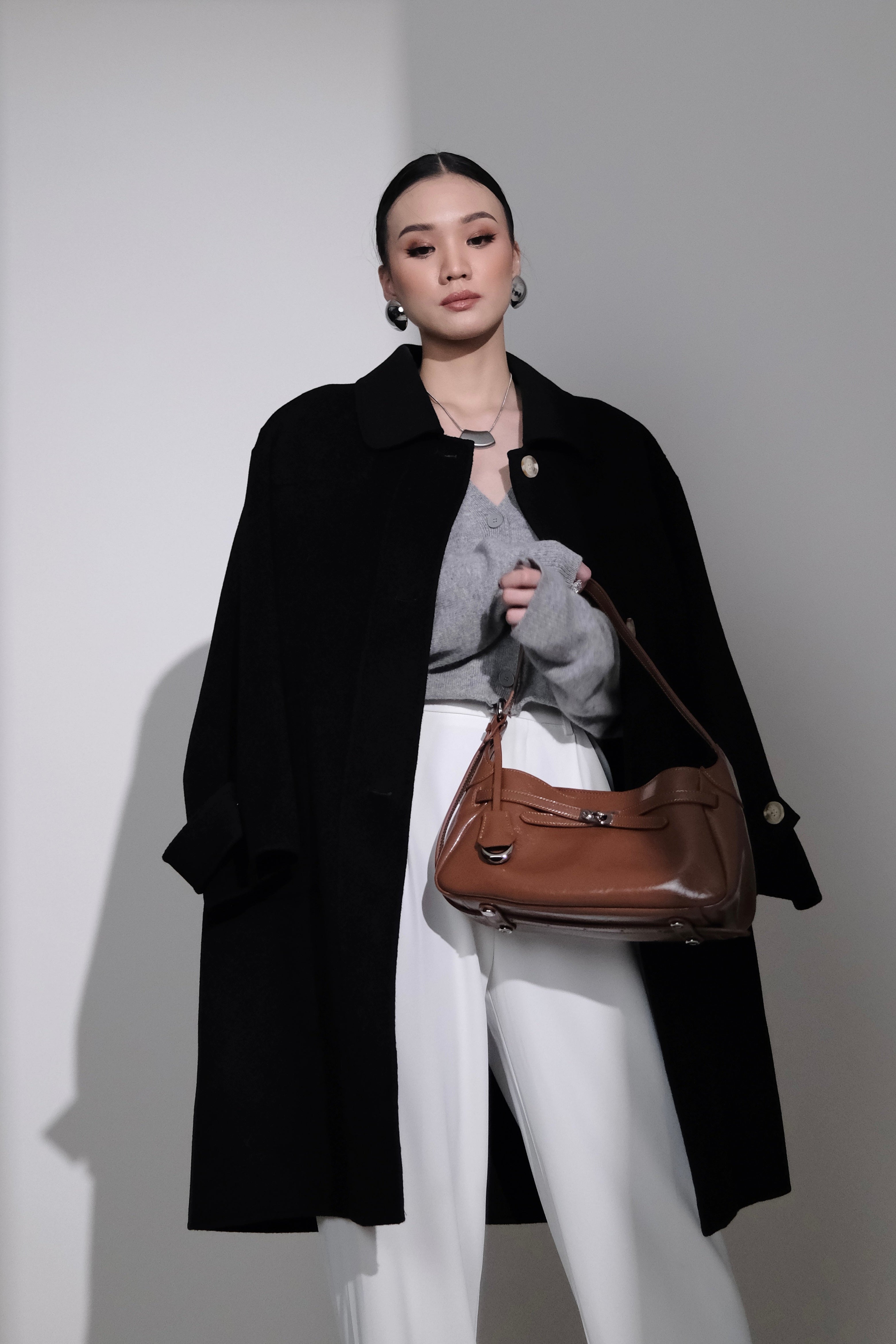 Clara Bag - Tas Bahu Wanita Polos Bahan Real Leather